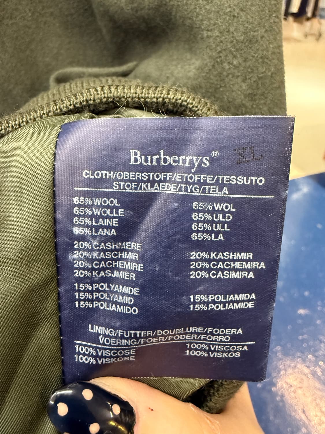 Burberrys 버버리 캐시미어 믹스 자켓 상품이미지7