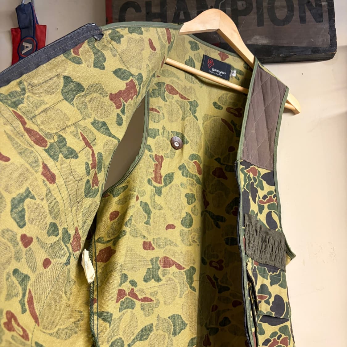 Vintage Duck Camo Hunting Vest 상품이미지5
