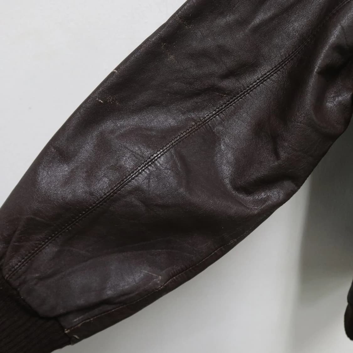 90'S ASROC 빈티지 브라운 소가죽자켓 60436 상품이미지9