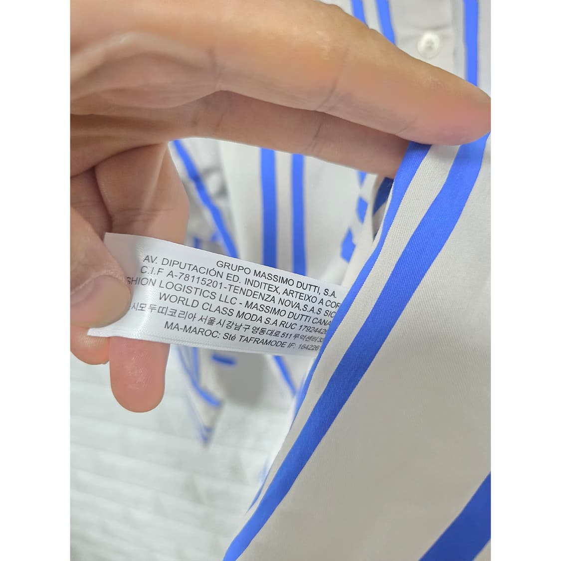 마시모두띠 스트라이프 셔츠 M 상품이미지3