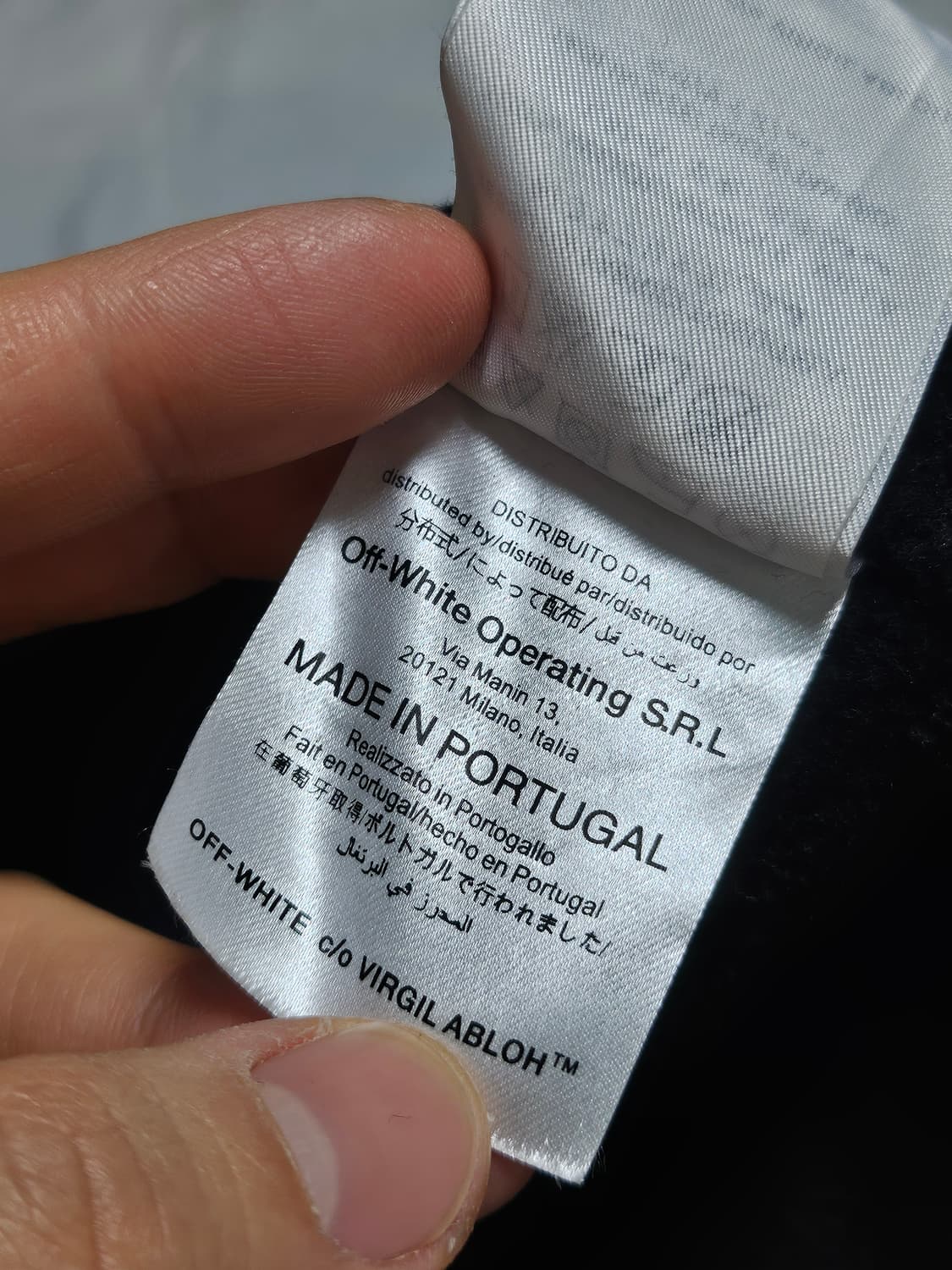오프화이트 17fw 버질 아블로 패치 울코트 XL 상품이미지9