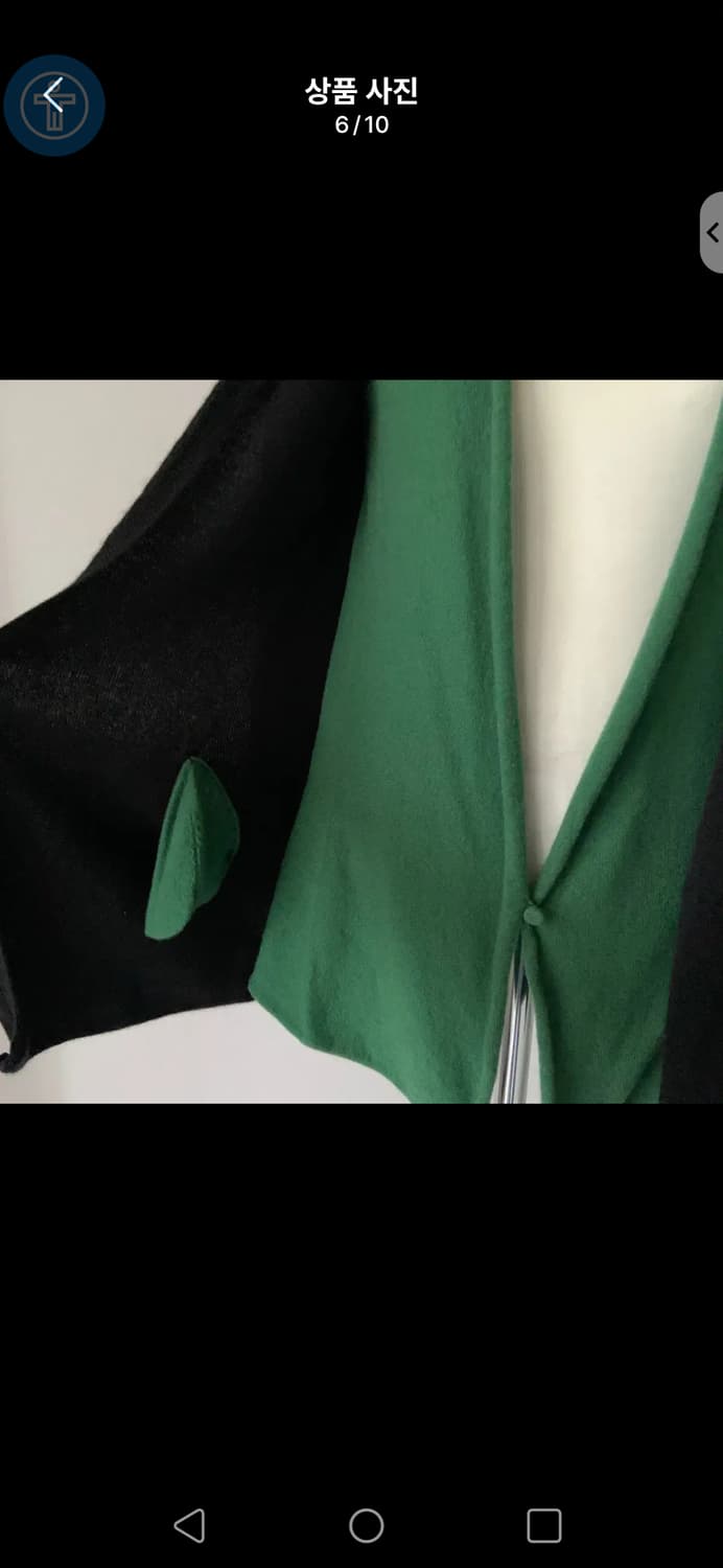 헬레나 더블 투컬러 캐시미어 100% 가디건 55-66 상품이미지3