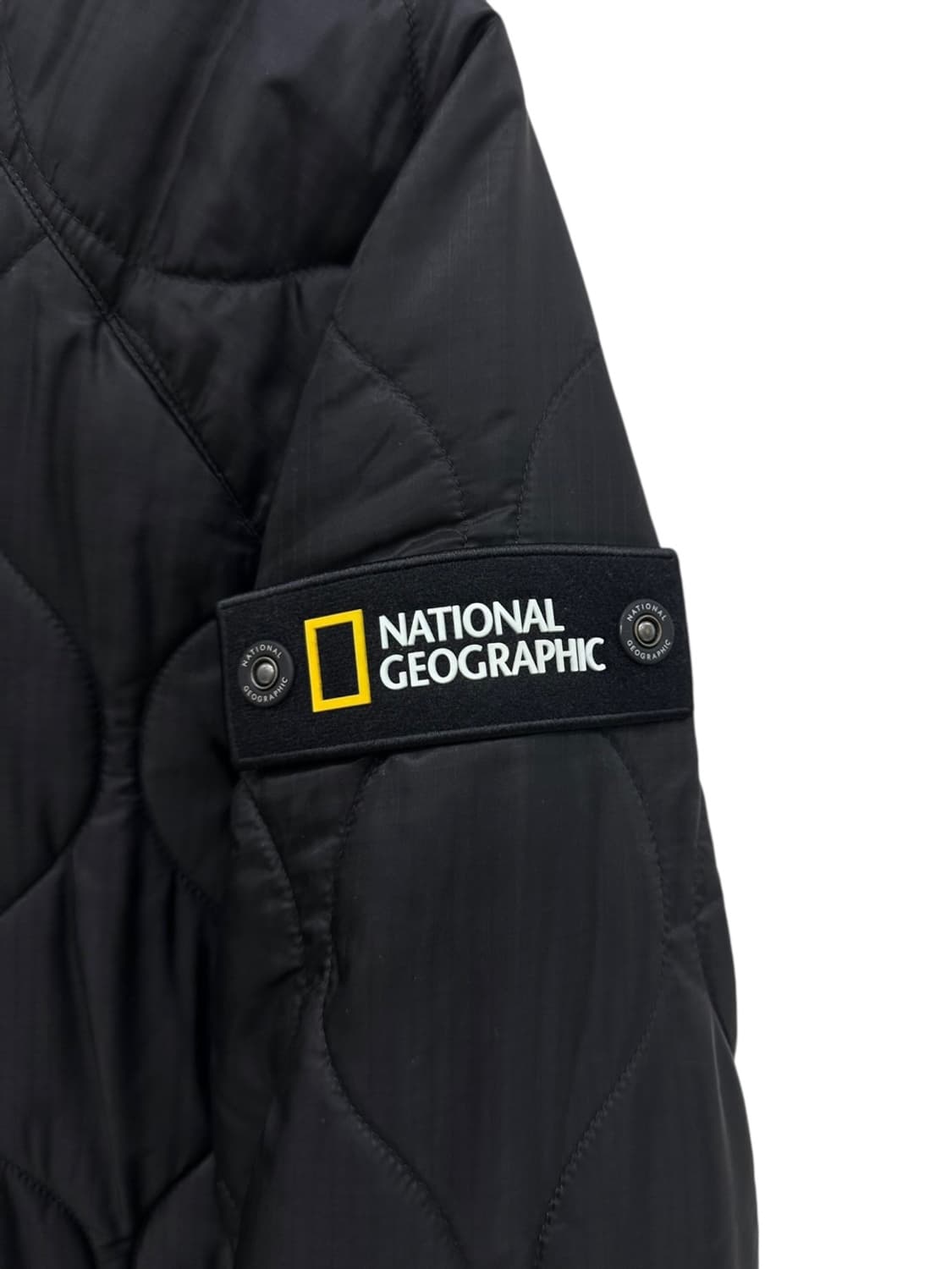 내셔널지오그래픽 퀄팅 플리스 후리스 자켓 블랙 (M) 상품이미지7