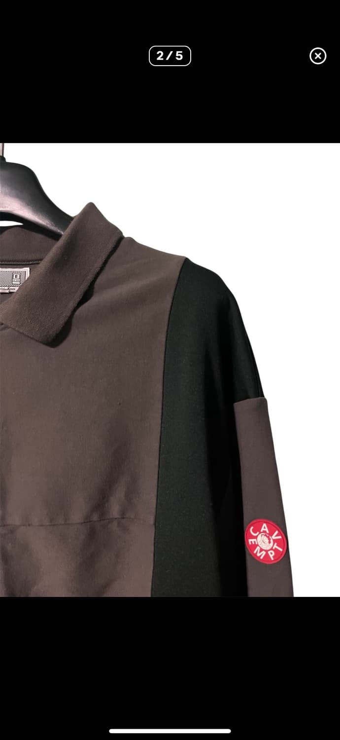 [XL] 카브엠트 패널 집업 가디건 블랙 차콜 상품이미지2