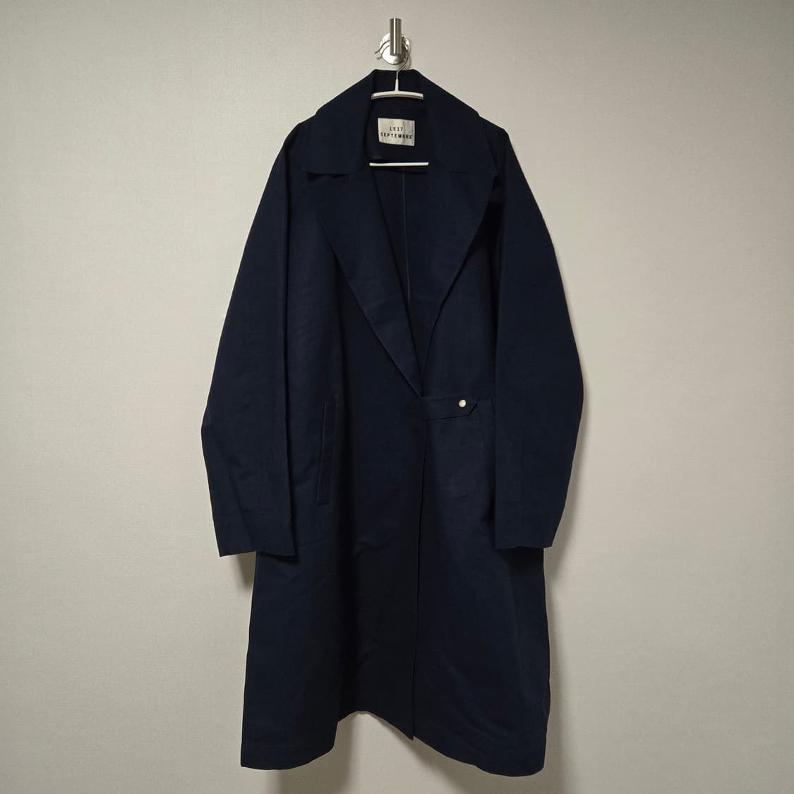 르17셉템버 네이비 오버핏 코트 / 여자 코트/ 여성 코트  상품이미지1