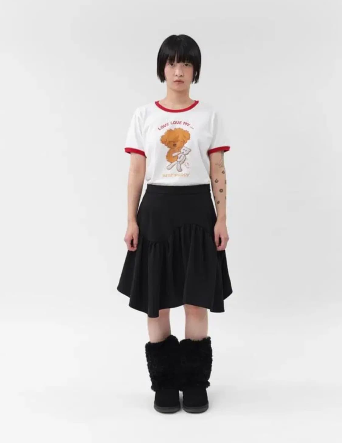 Bocbok Puppy Skirt - Black 상품이미지1