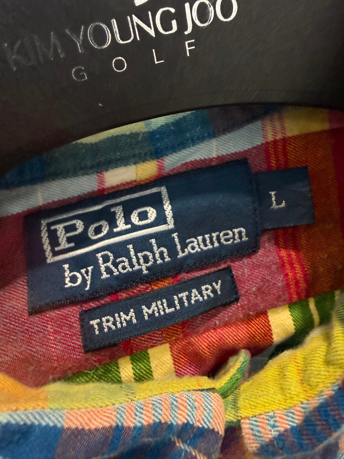 (L) 폴로 랄프로렌 trim military 투포켓 체크 견장 셔츠 상품이미지6