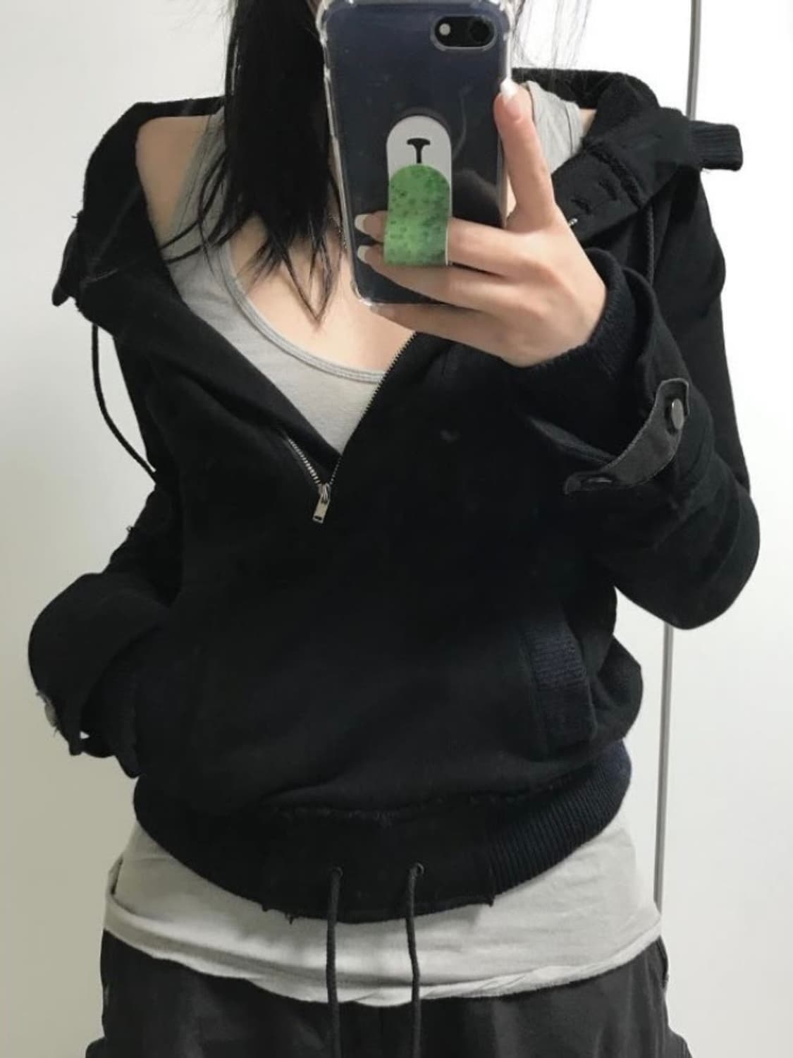 Vintage Hoodie (Navy) 상품이미지1