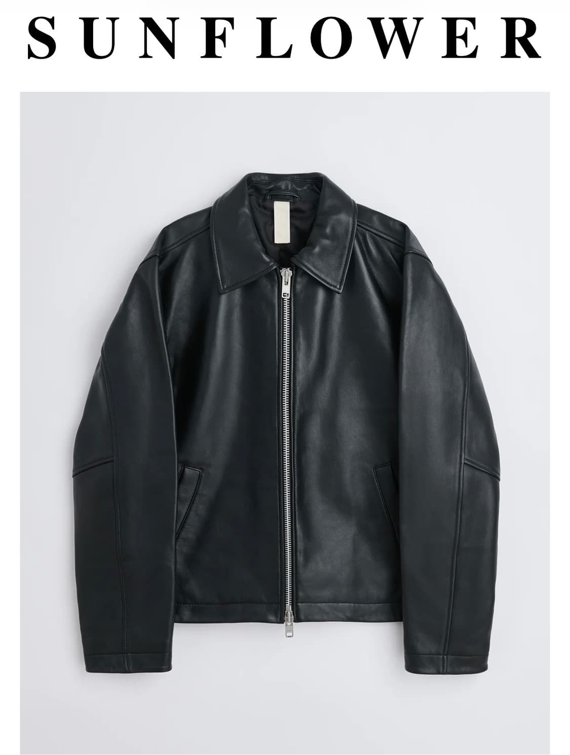 선플라워 쇼트 레더 자켓 50 상품이미지1