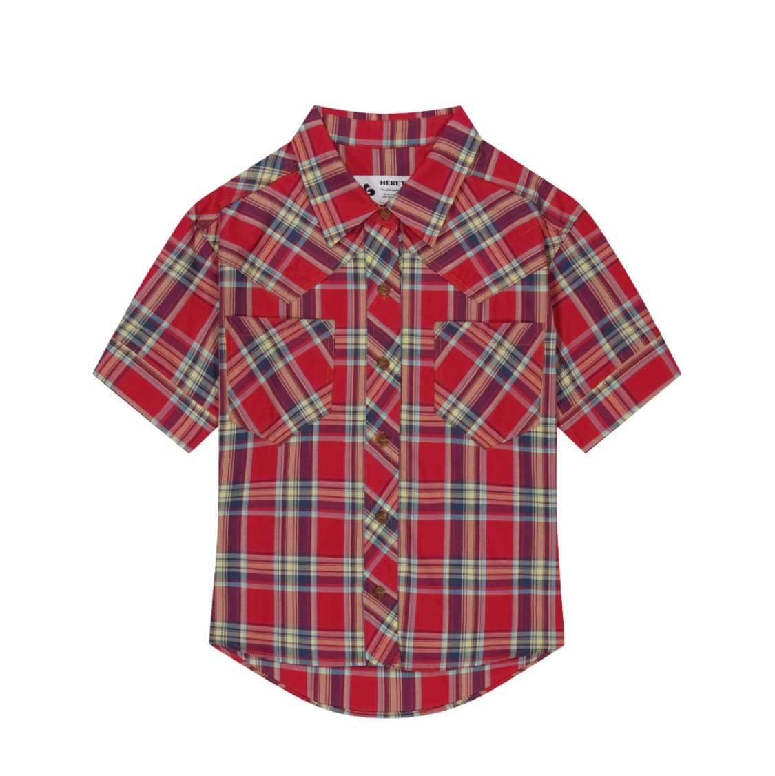 헤레틱 WESTERN CHECK SHORT SLEEVE SHIRT 상품이미지1