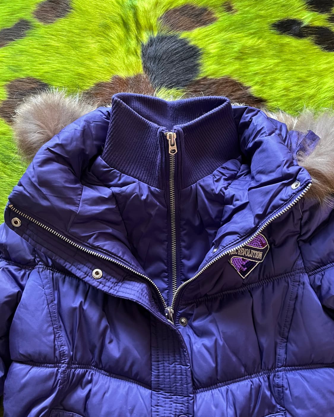 2000s DOHC Fur Hood Gal Padding Jumper 상품이미지7