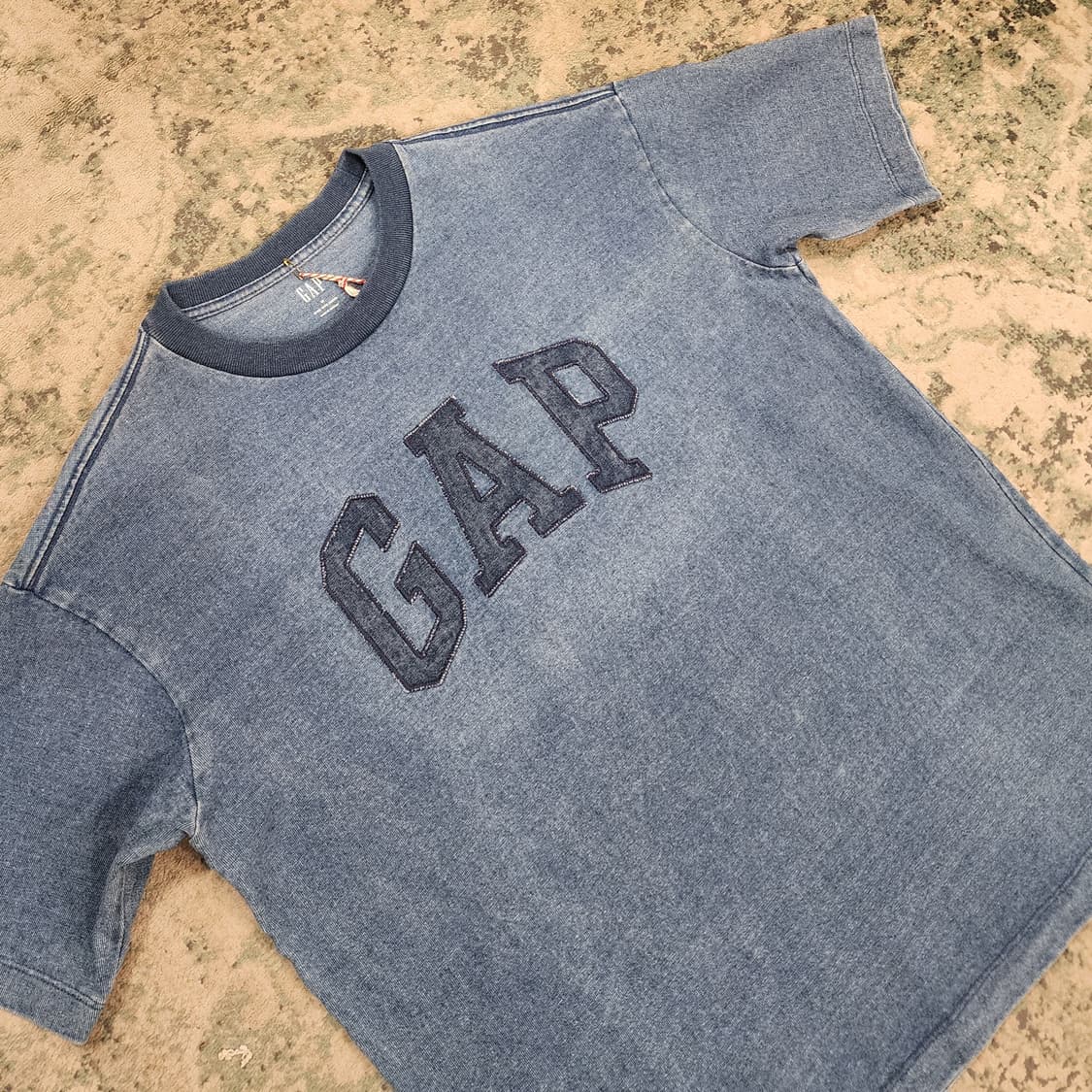 GAP 링거넥 인디고 하프티 상품이미지2