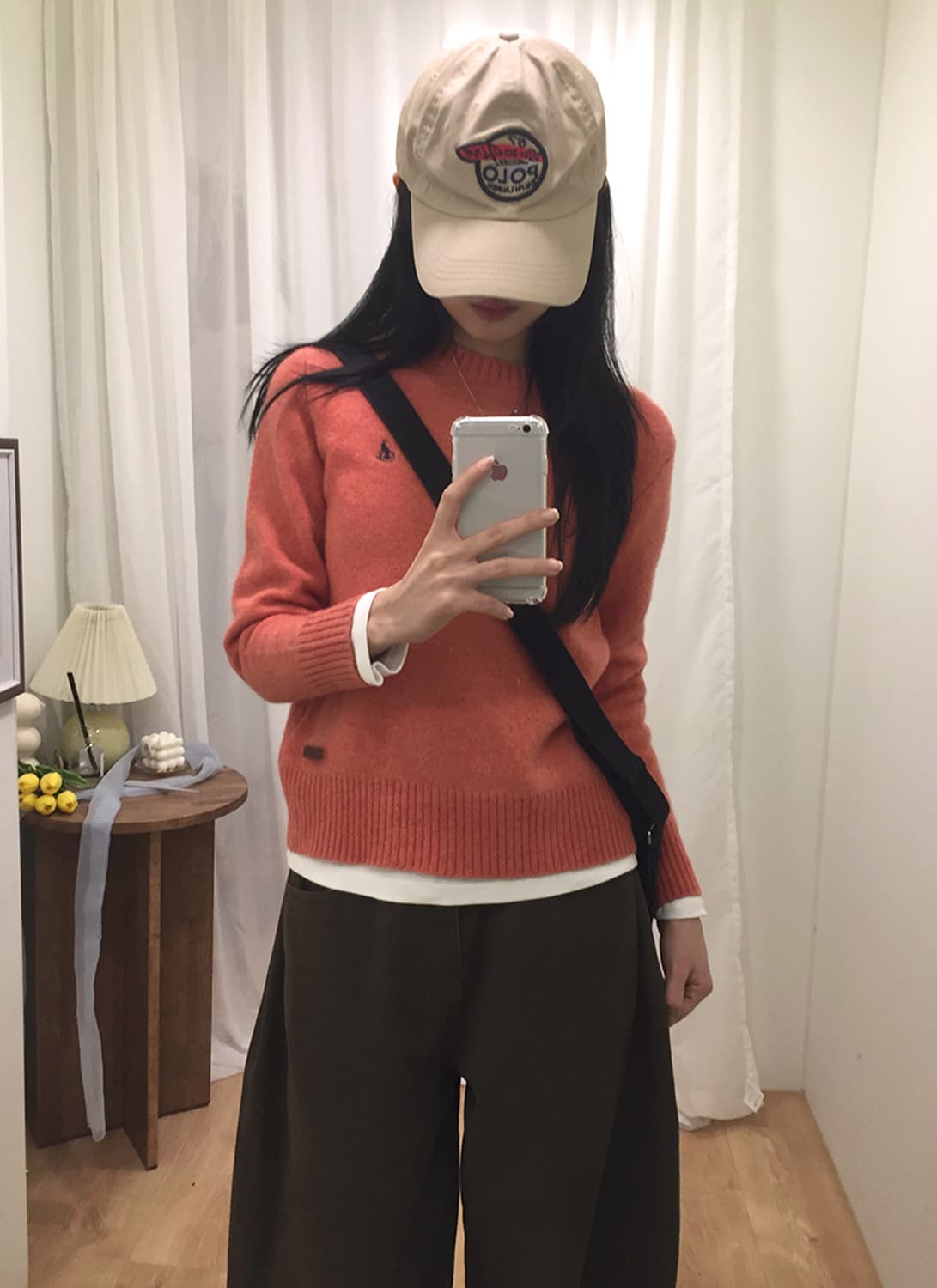 여성 빈폴 라운드 니트스웨터 90~95 상품이미지1