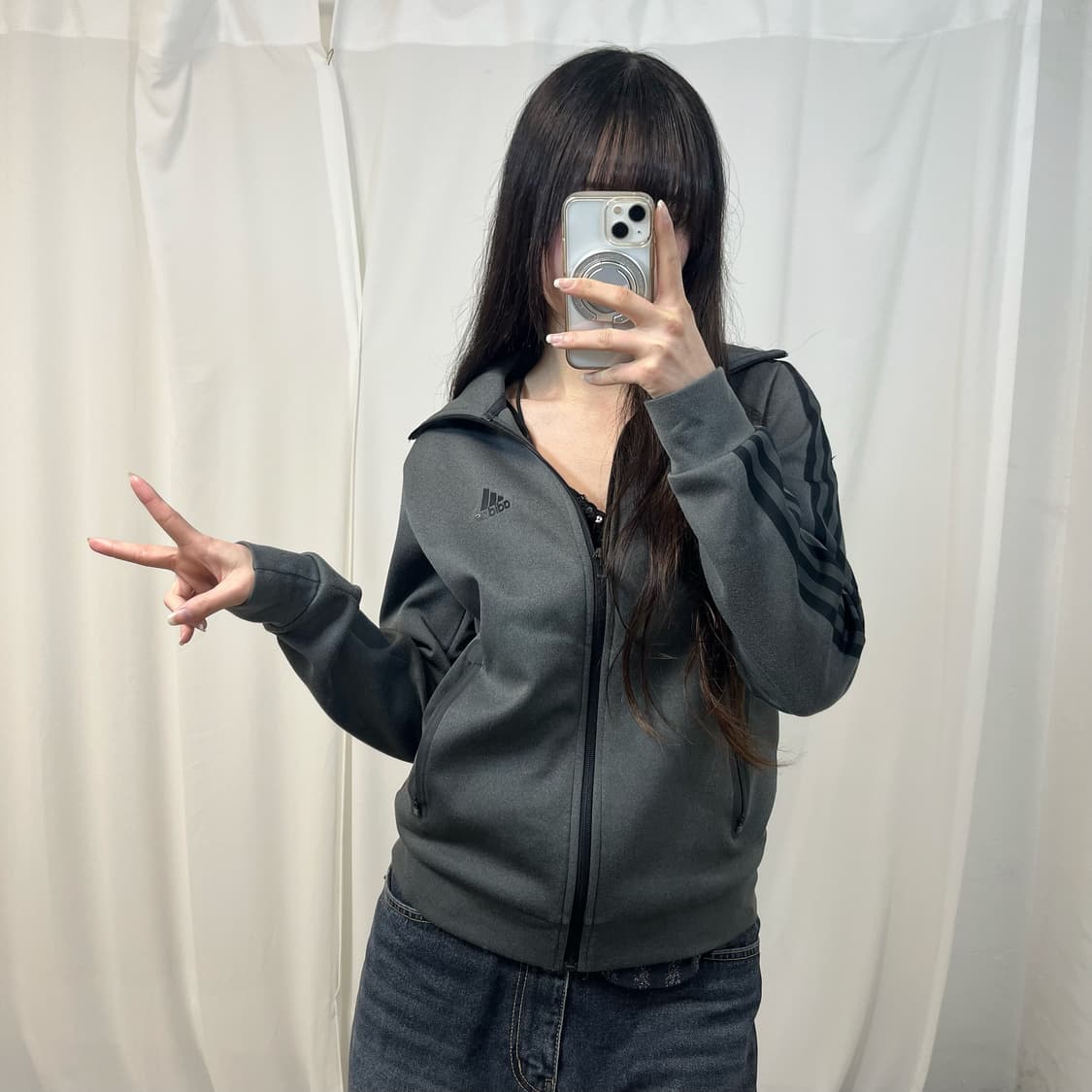 Adidas Charcoal Track Jacket 상품이미지1