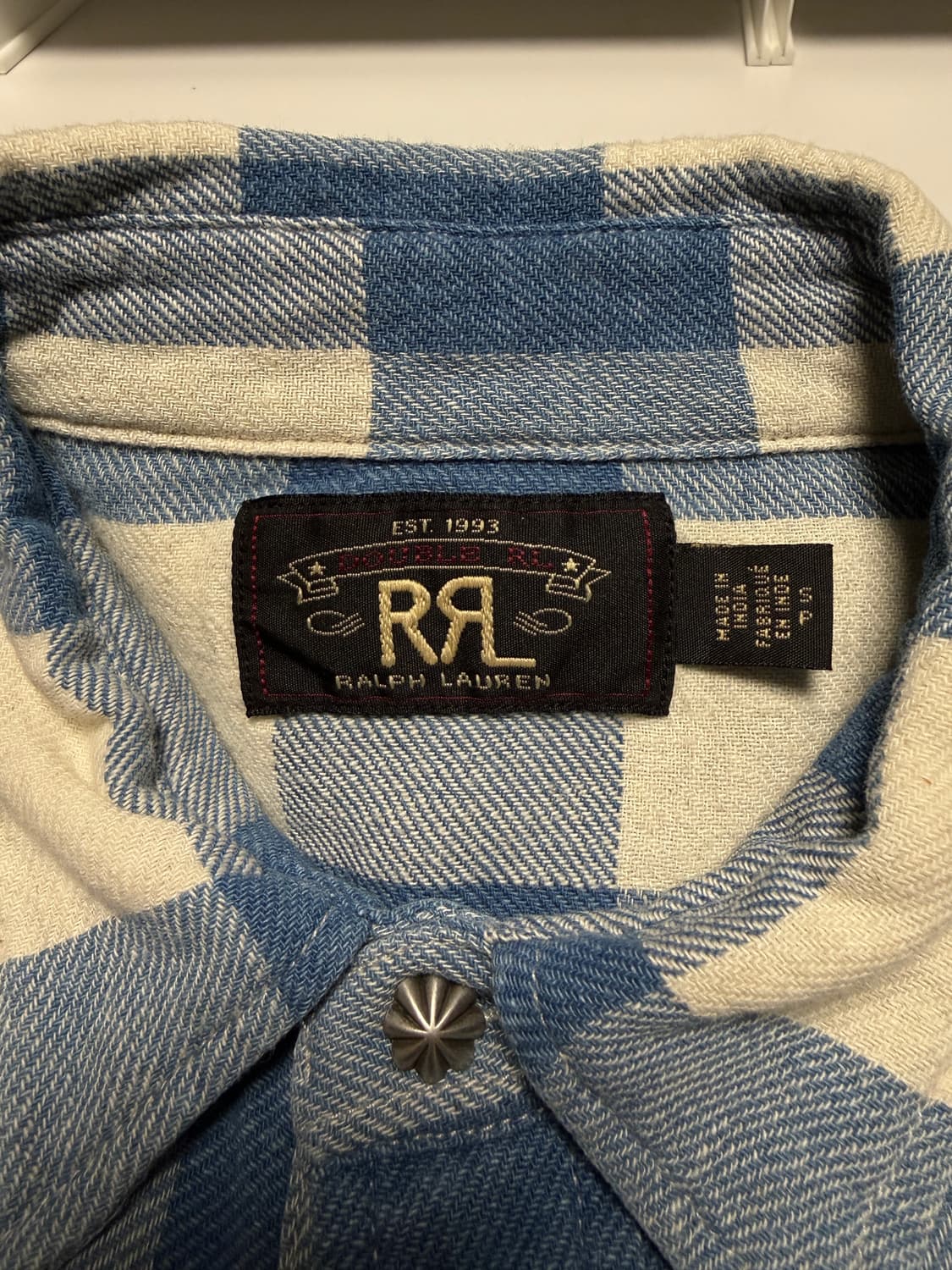 [S] RRL 이동휘 착용 콘초 버팔로 체크 웨스턴 셔츠 상품이미지3