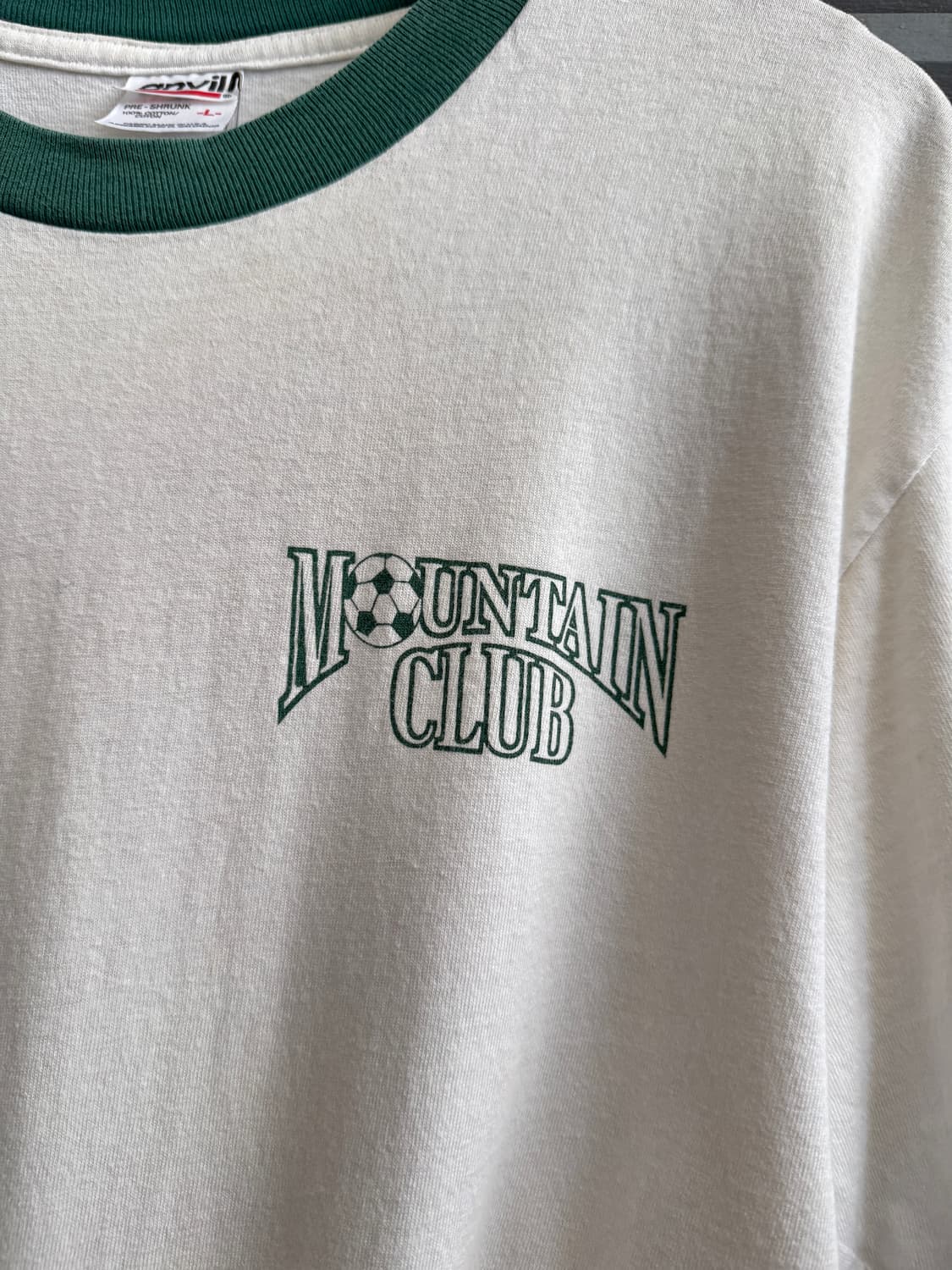 [L]USA 빈티지 Mountain Club 링거 티셔츠 상품이미지4
