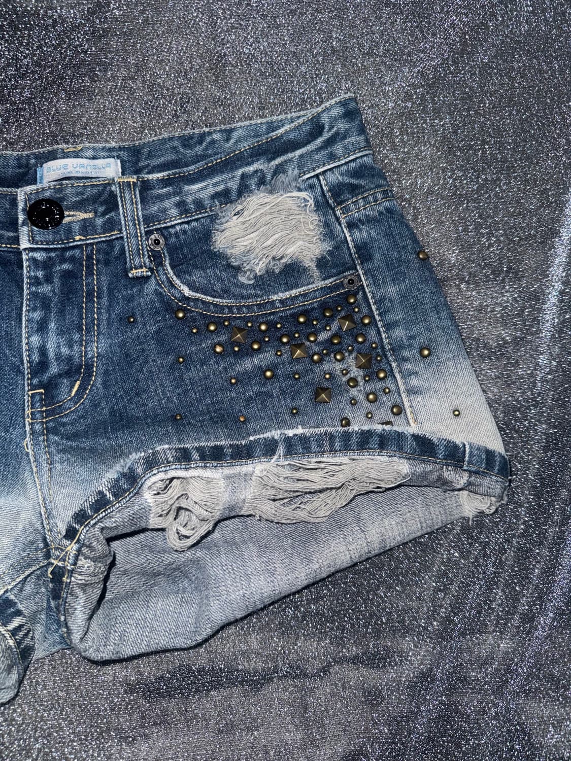 Y2k Faded denim shorts 상품이미지3