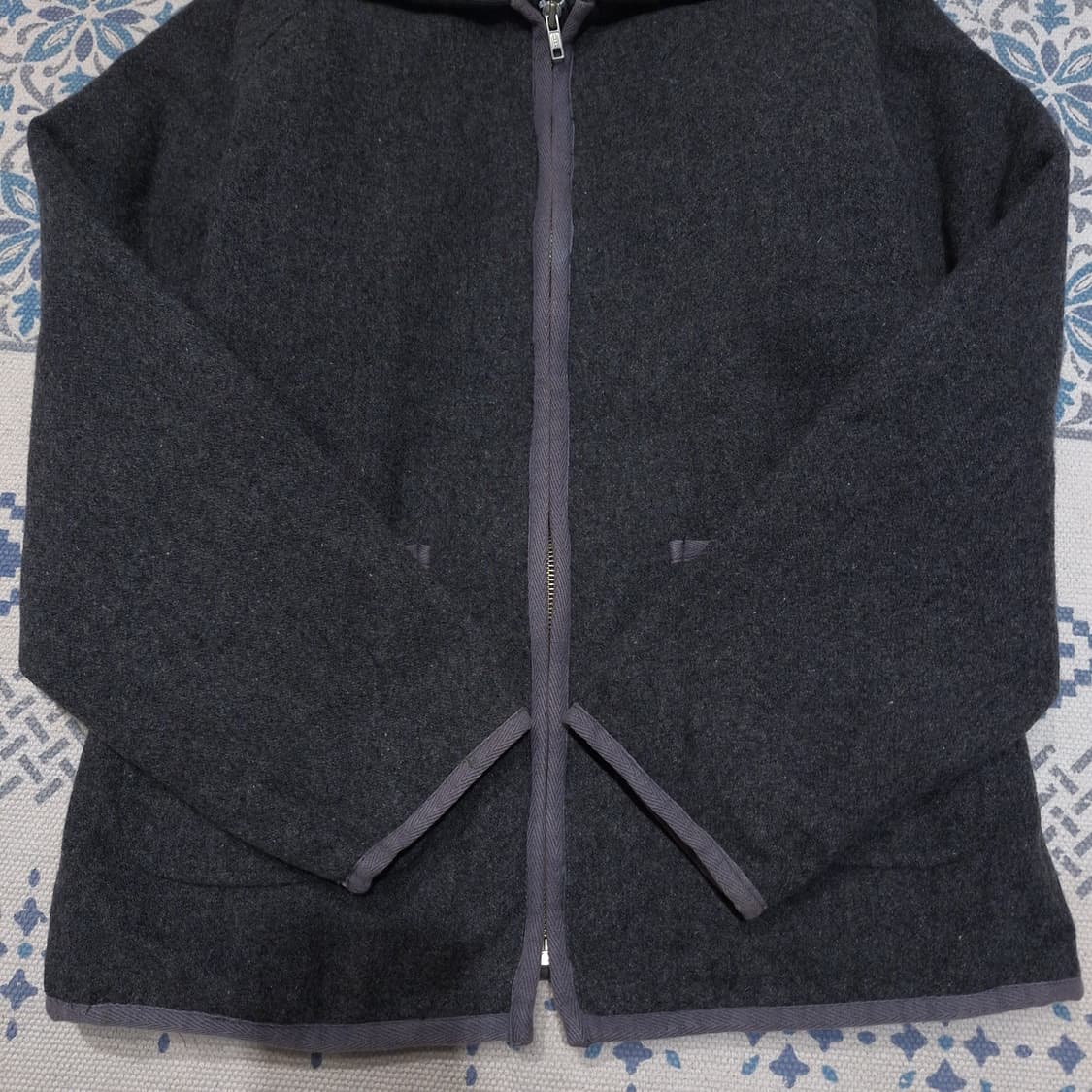 OLIVE DES OLIVE 그레이 이너퀼팅 패디드 울 블렌드 캐주얼자켓 상품이미지5