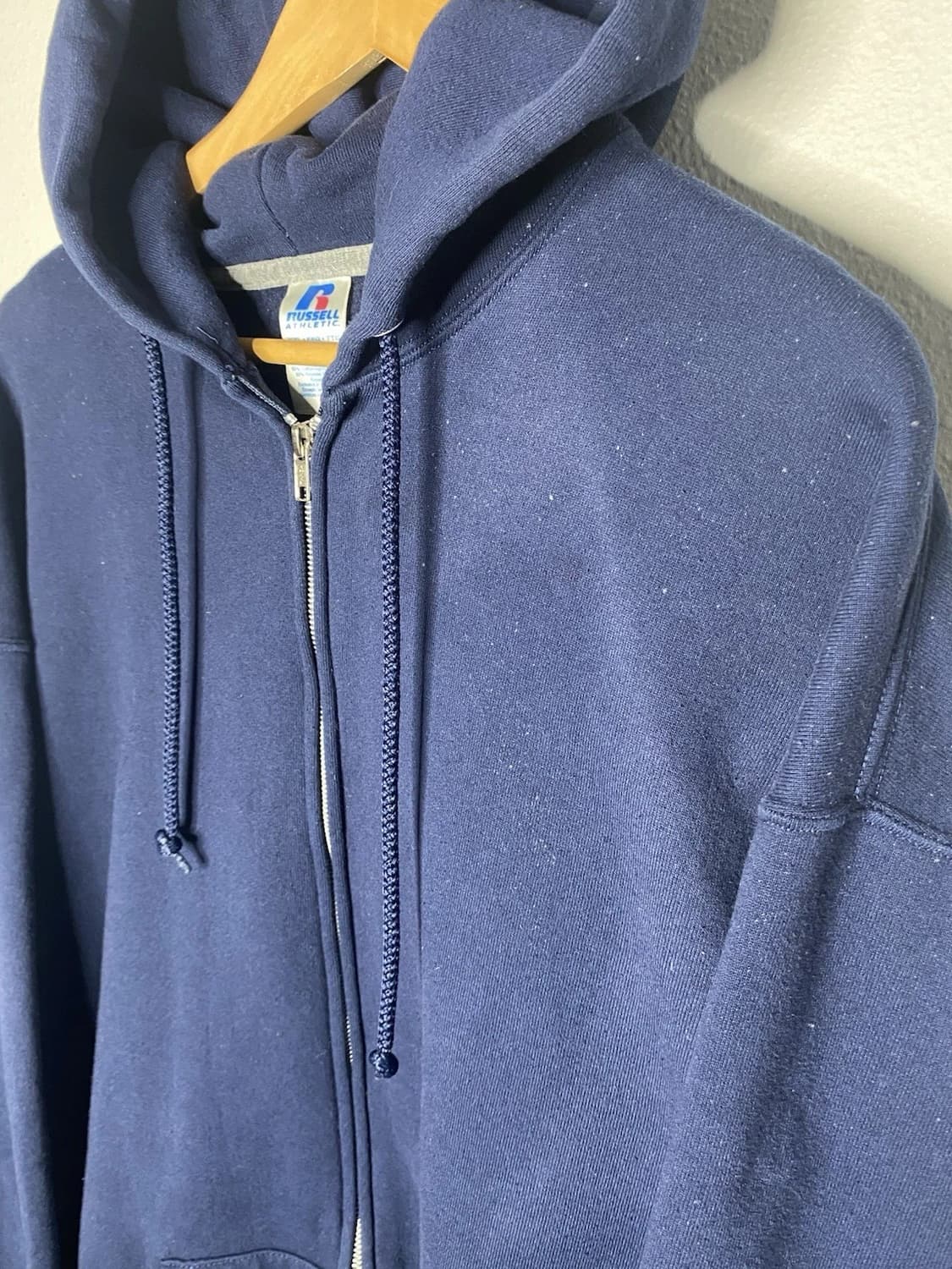 러셀 애슬레틱 빈티지 네이비 후드 집업 상품이미지3
