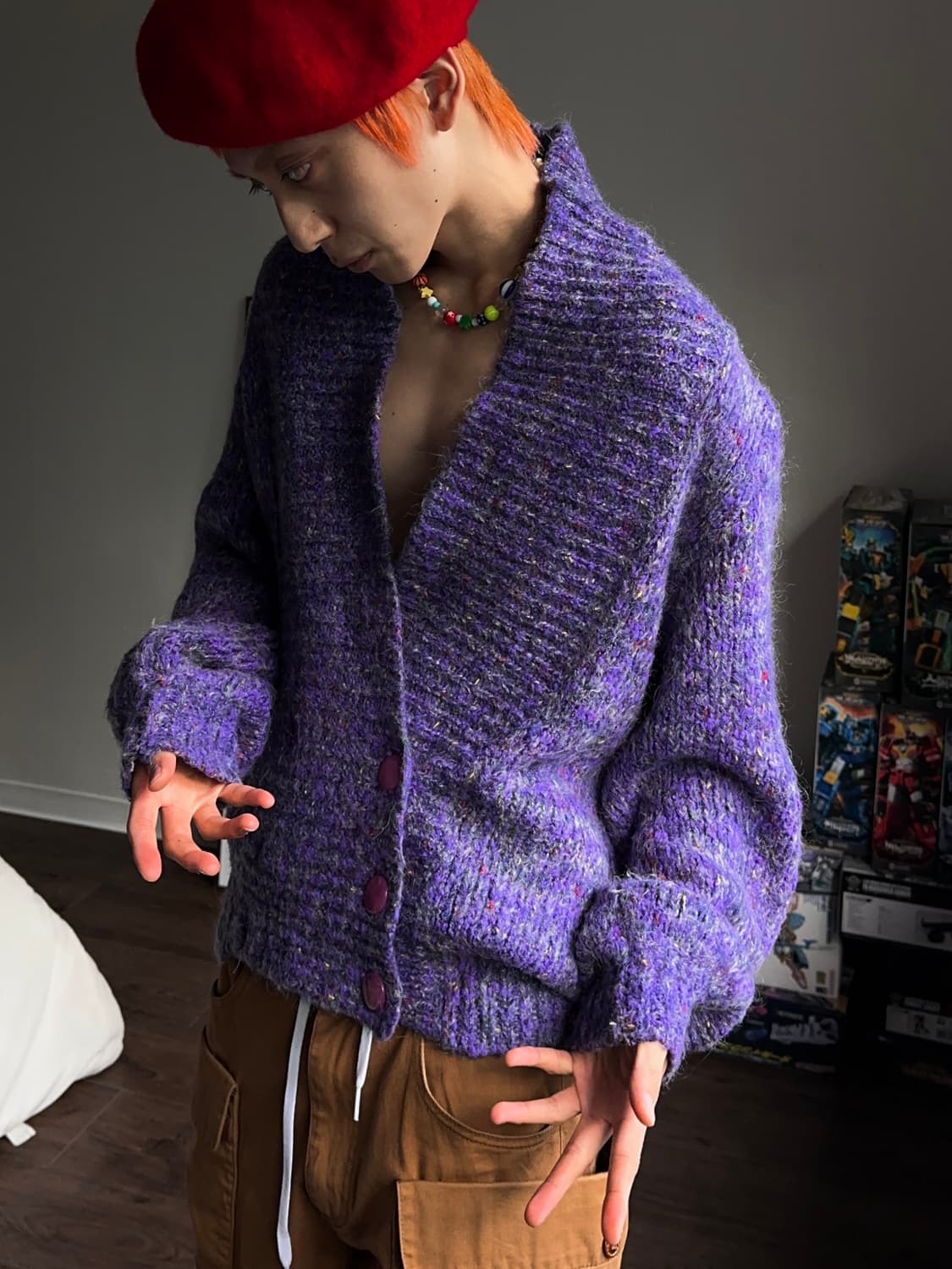 Maria Pia 더블 브레스티드 보카시 카디건 상품이미지1