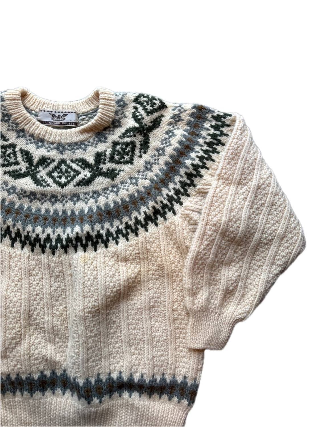 Jacquard House nordic wool sweater 상품이미지3