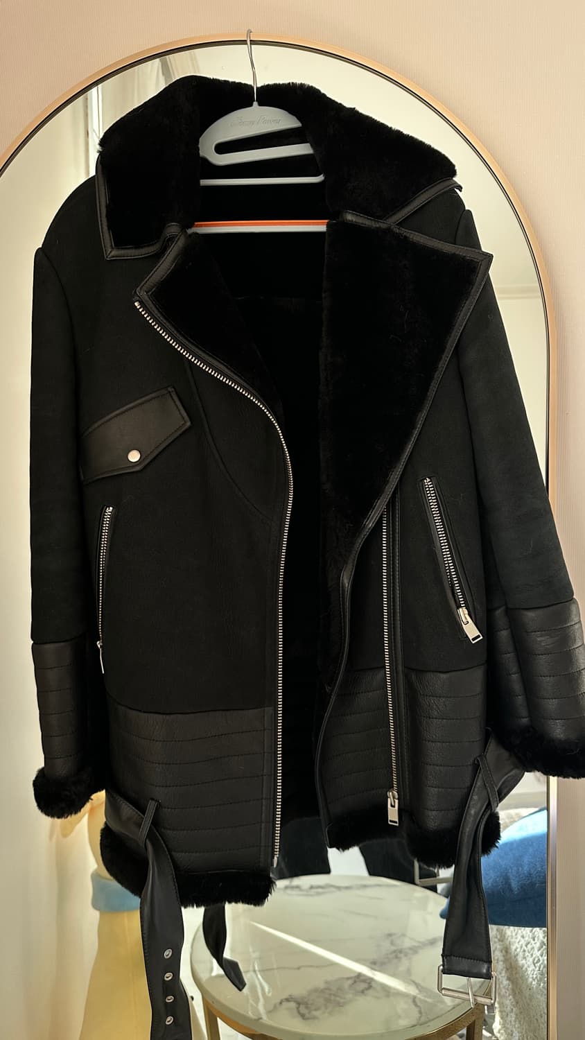 리얼 무스탕 100% 55사이즈 상품이미지1