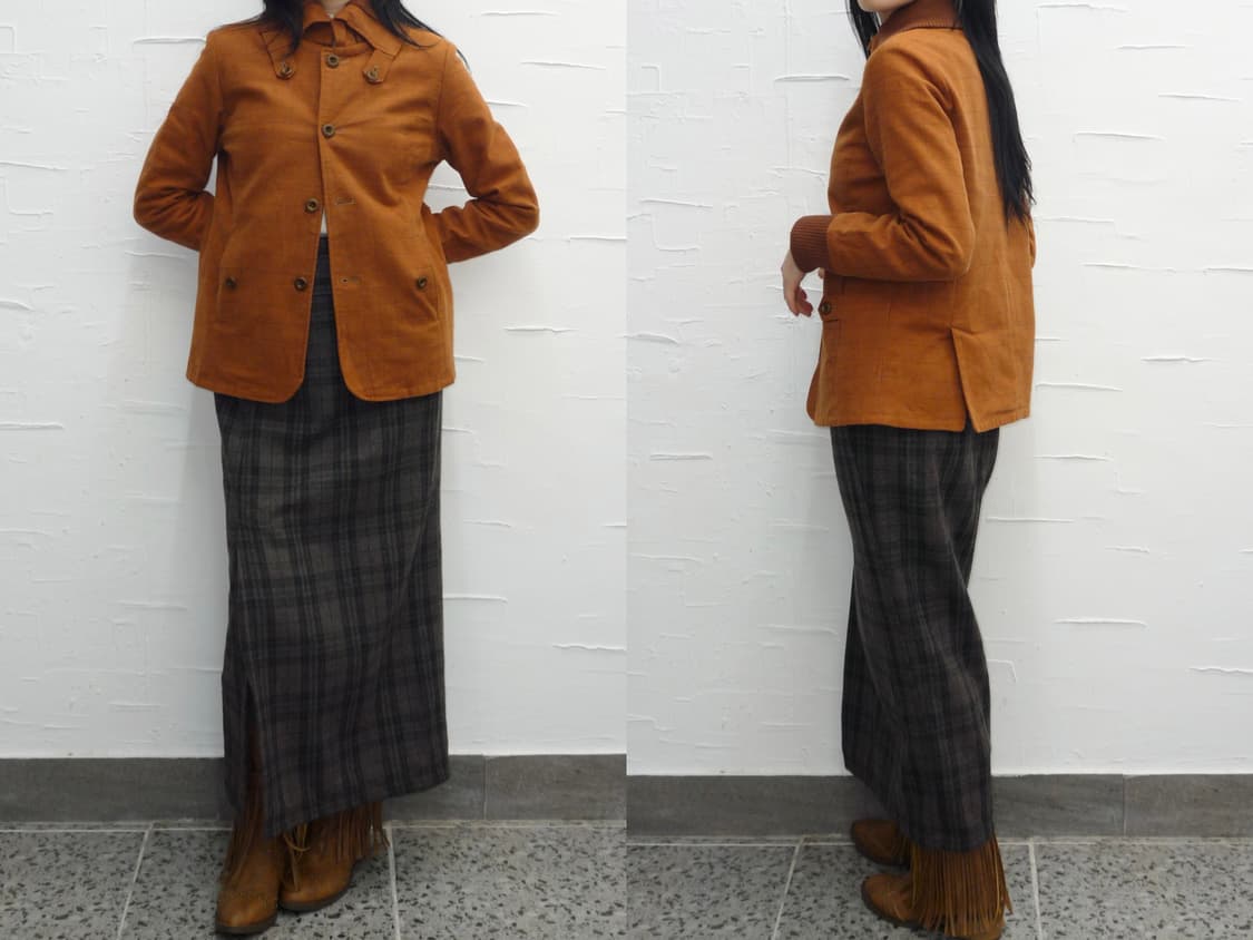 vintage orange suede jacket 상품이미지3