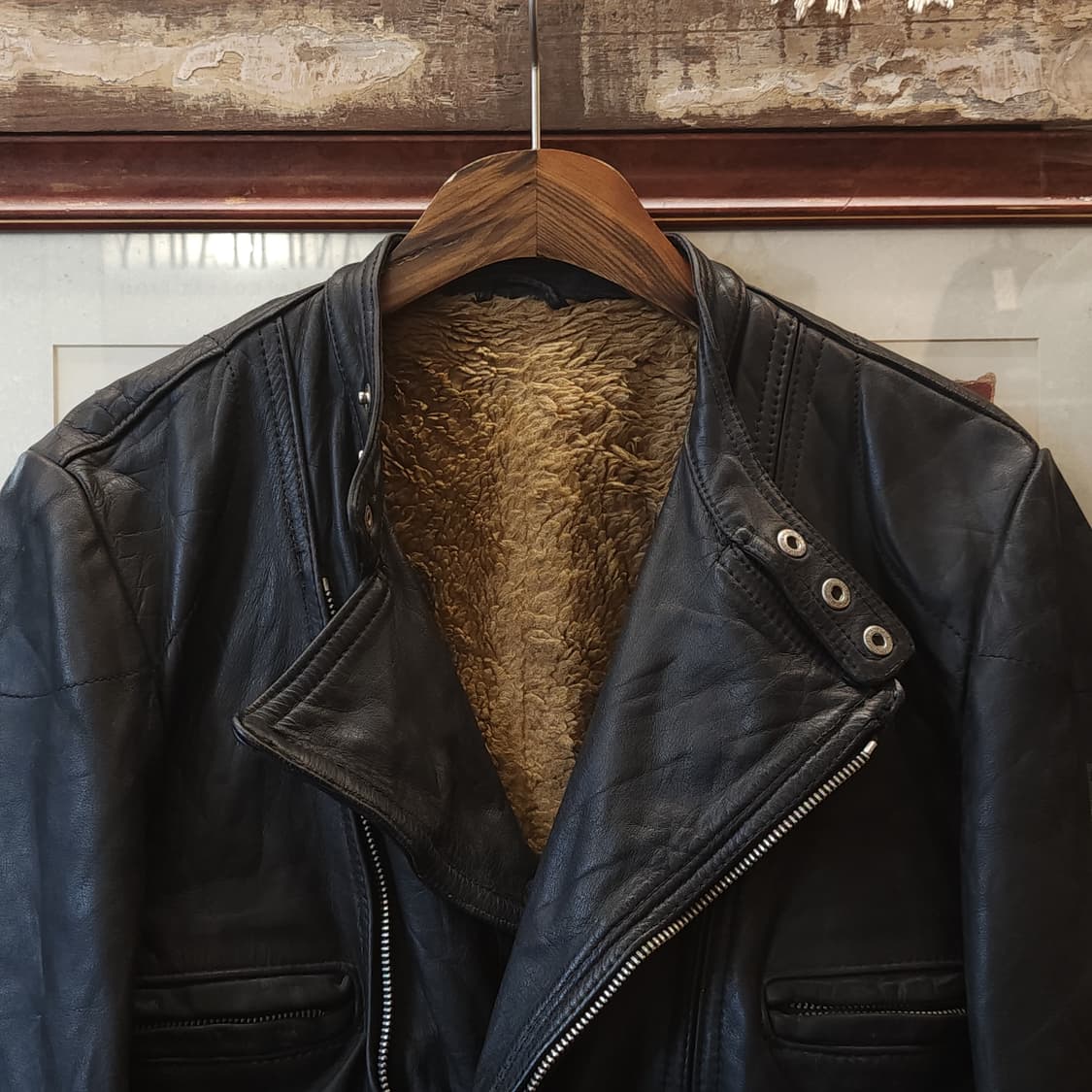 80s 빈티지 가죽자켓 독일 모터사이클 라이더 자켓 라이더 자켓 94 상품이미지4