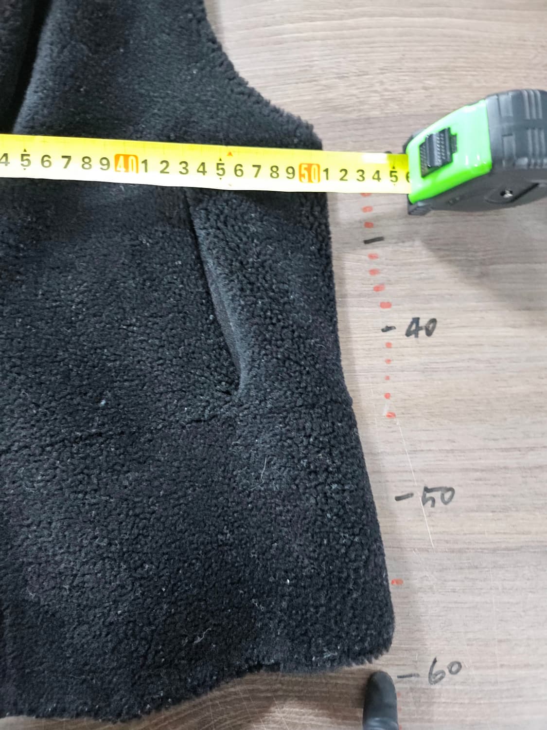 조르쥬 레쉬  블랙 무스탕 조끼 베스트  55  양면 상품이미지7