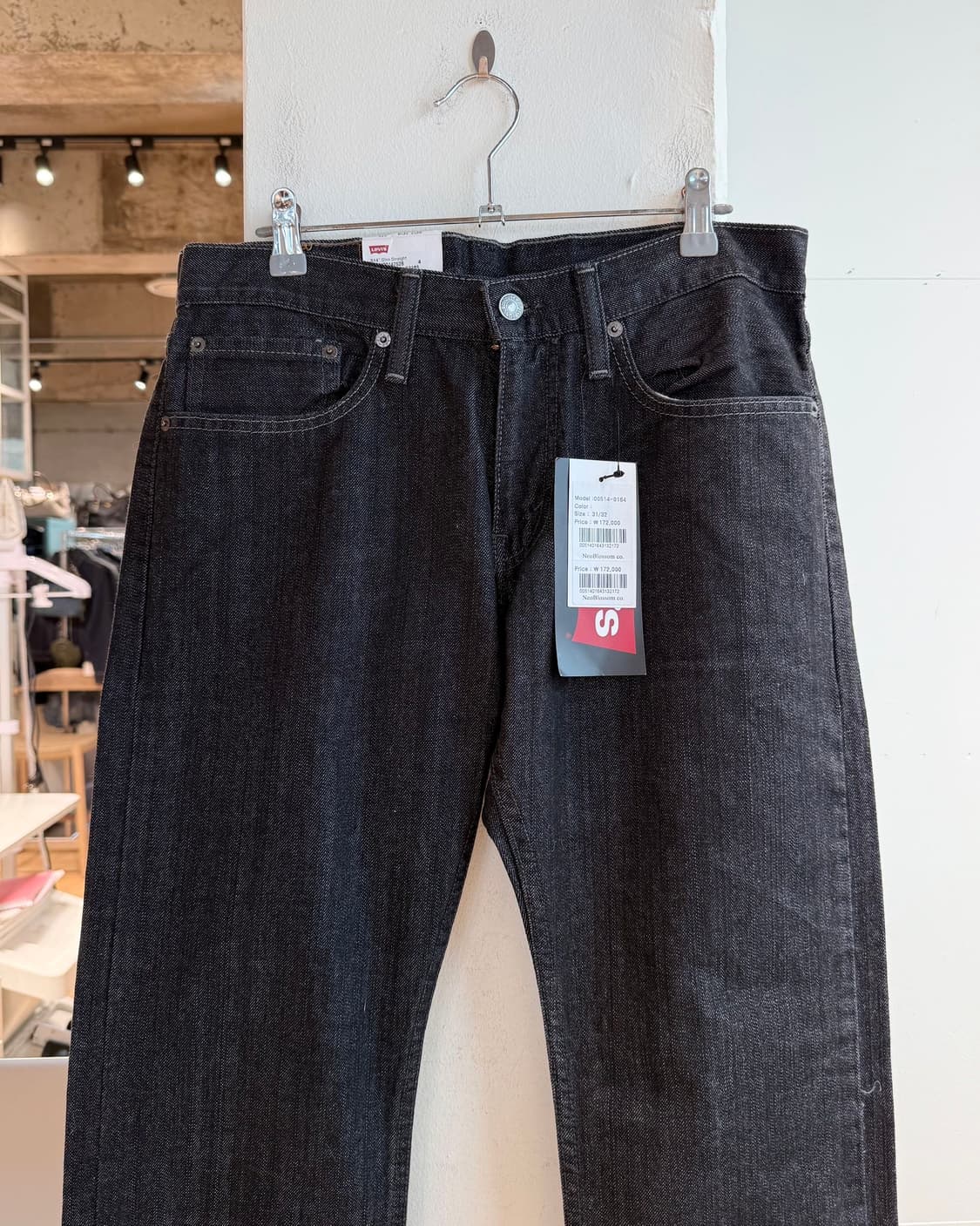 리바이스 514 블랙 데님 팬츠  상품이미지3