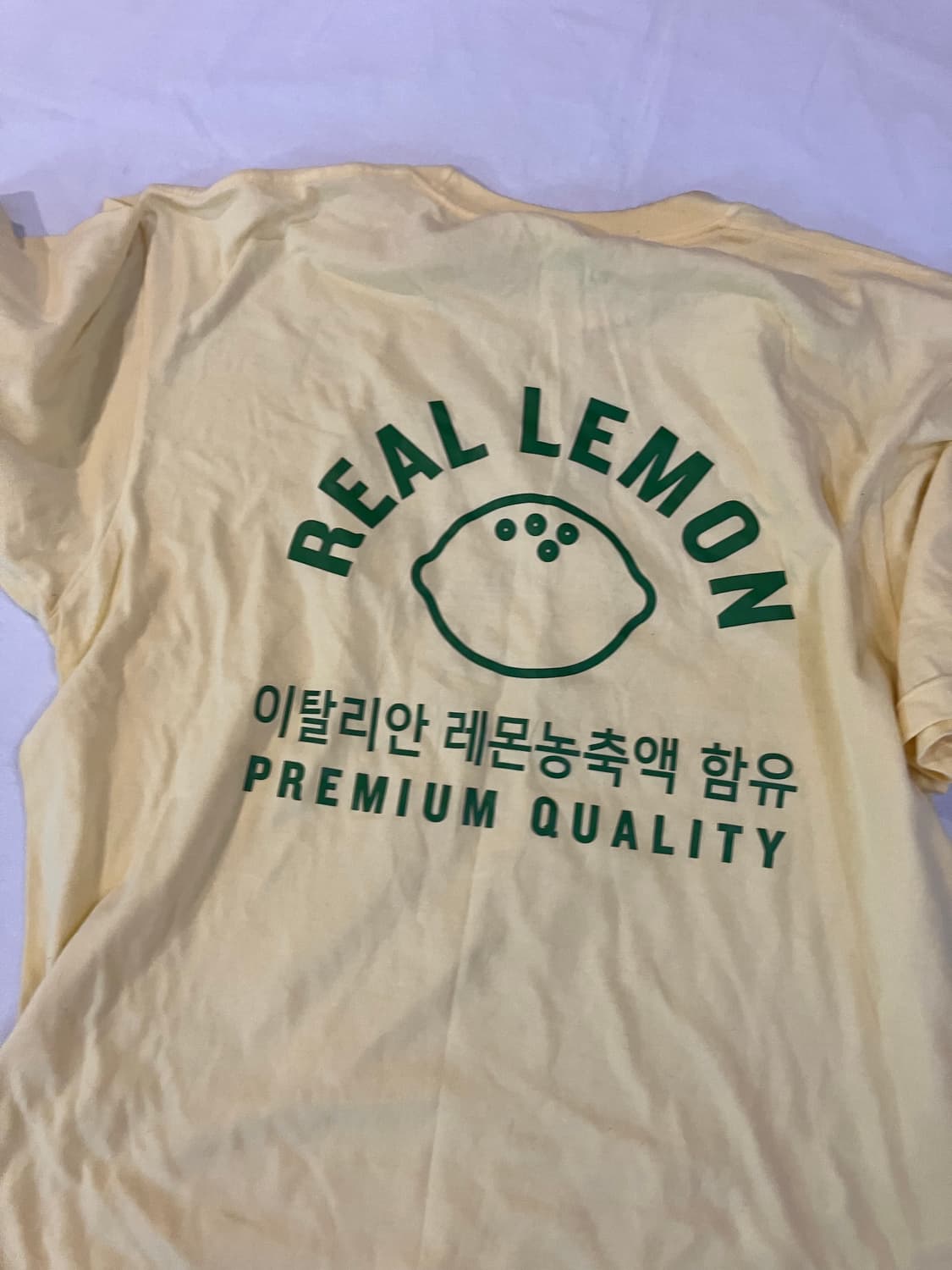 초희귀) 카스 프로모 티셔츠 레몬 상품이미지3