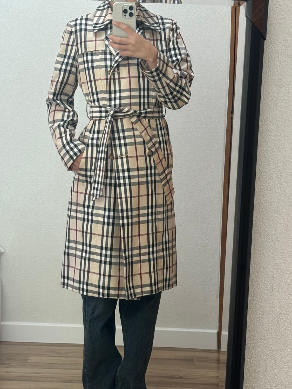 버버리 빈티지 체크 트렌치코트 상품이미지6