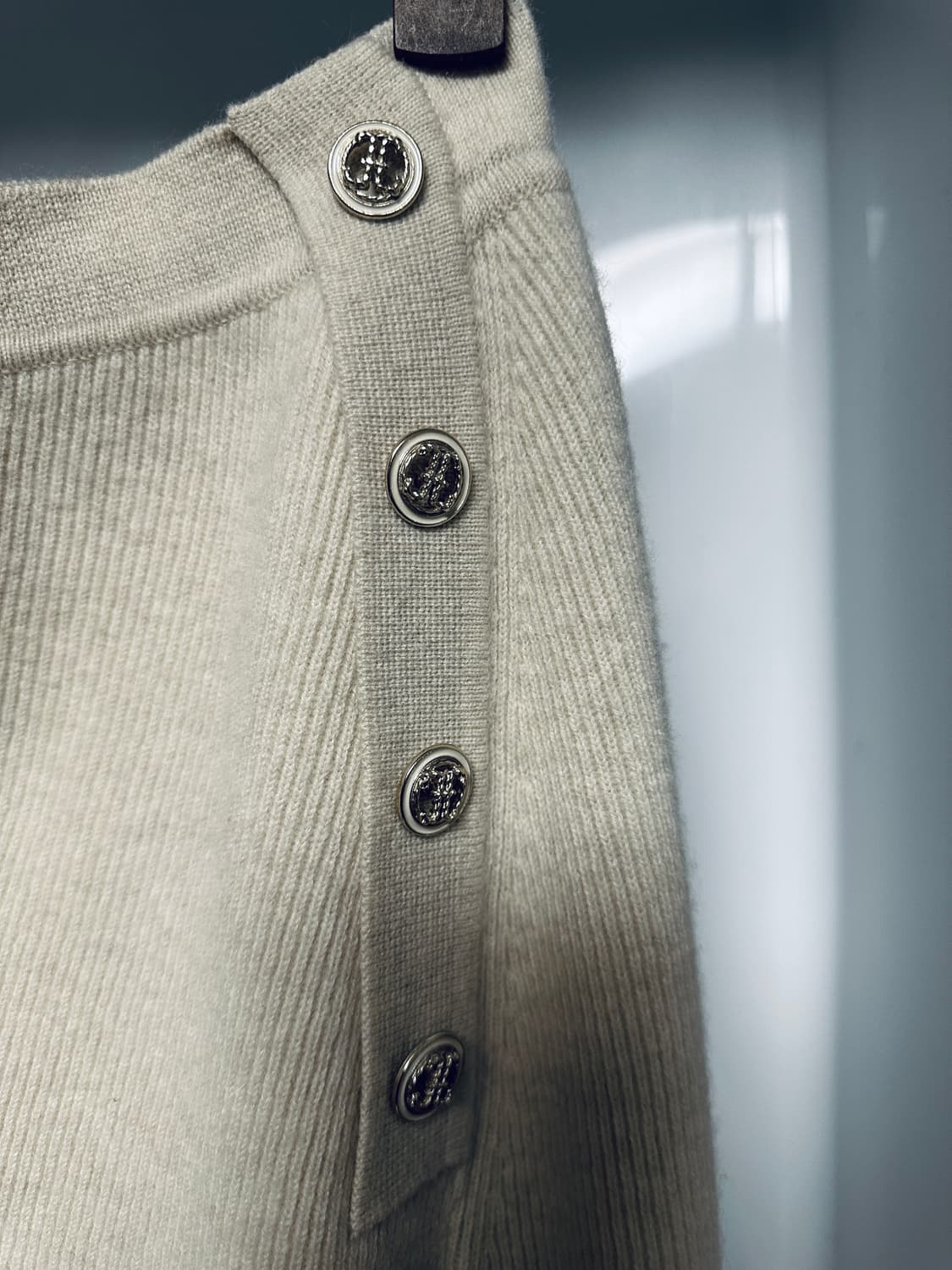 타임 캐시미어 스커트 아이보리(택있음) 상품이미지3