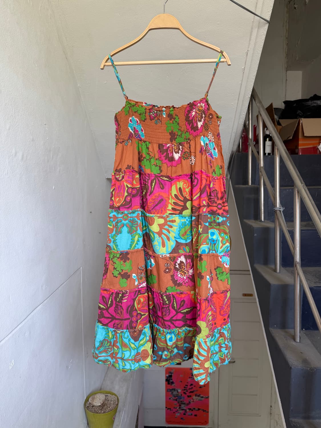 GAP 에스닉 플라워 스트랩 원피스 상품이미지5