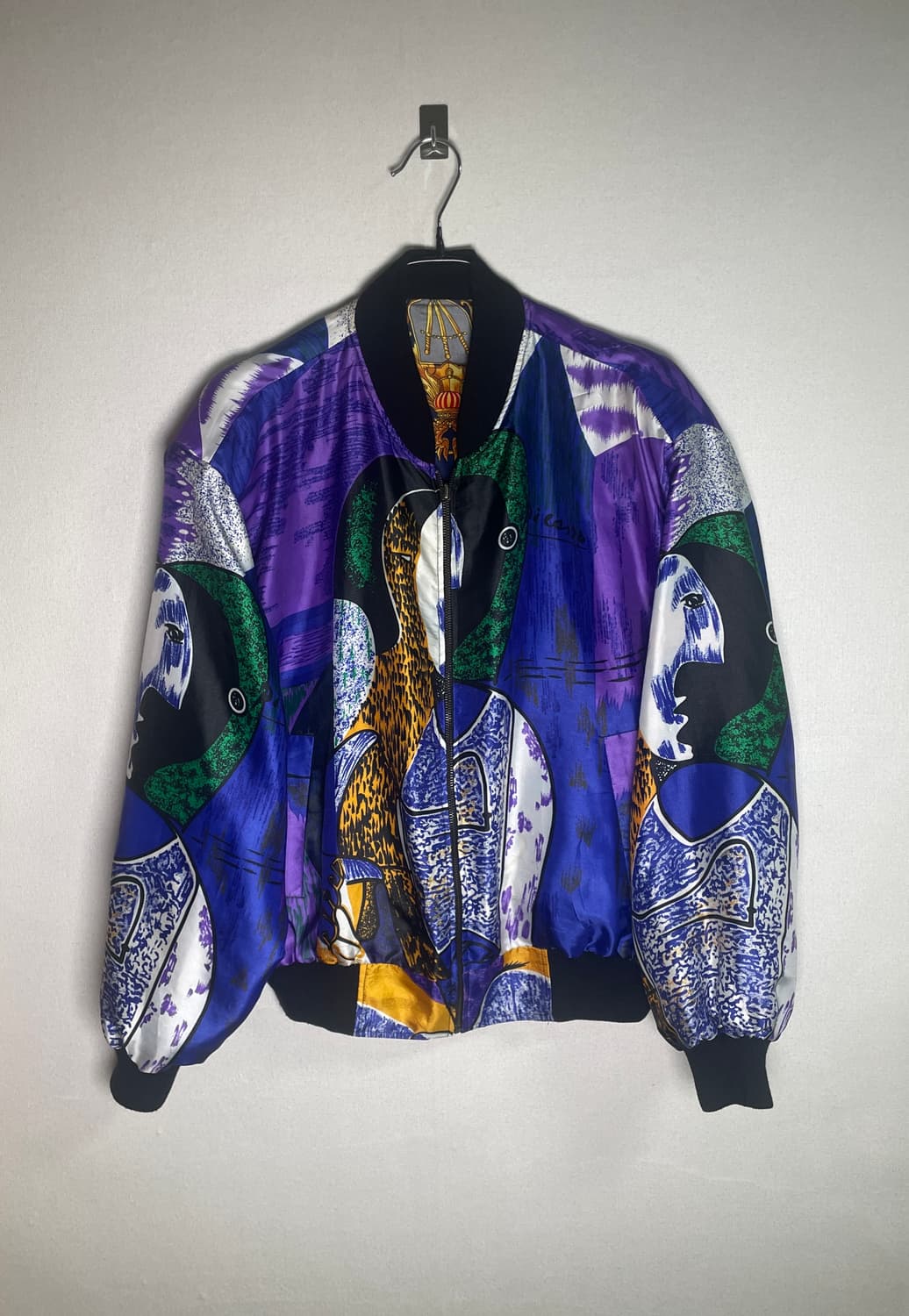 재팬 빈티지 리버시블 실크 봄버  상품이미지2