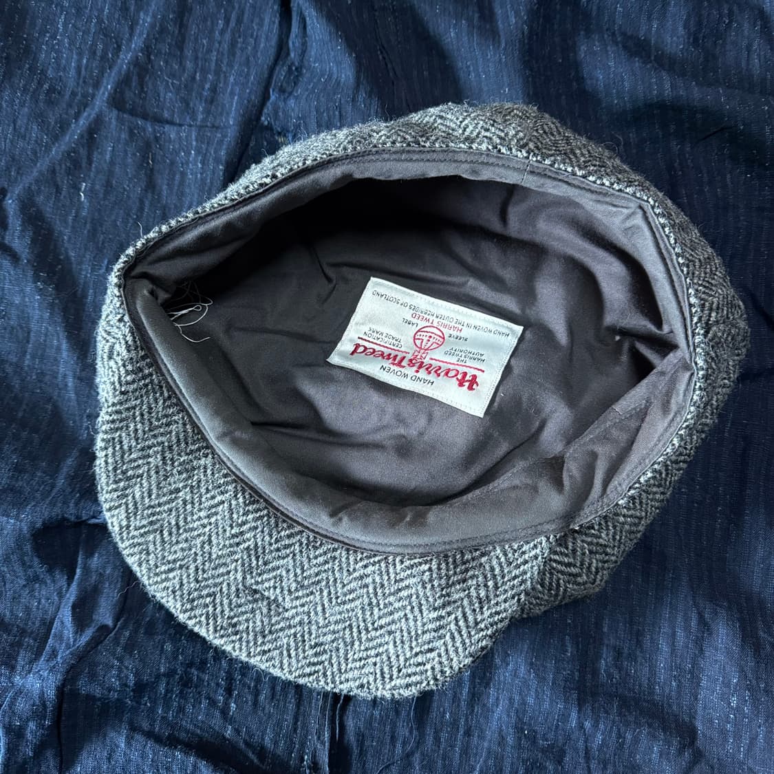 해리스트위드 헤링본 트위드 울 뉴스보이햇 60-62 상품이미지4