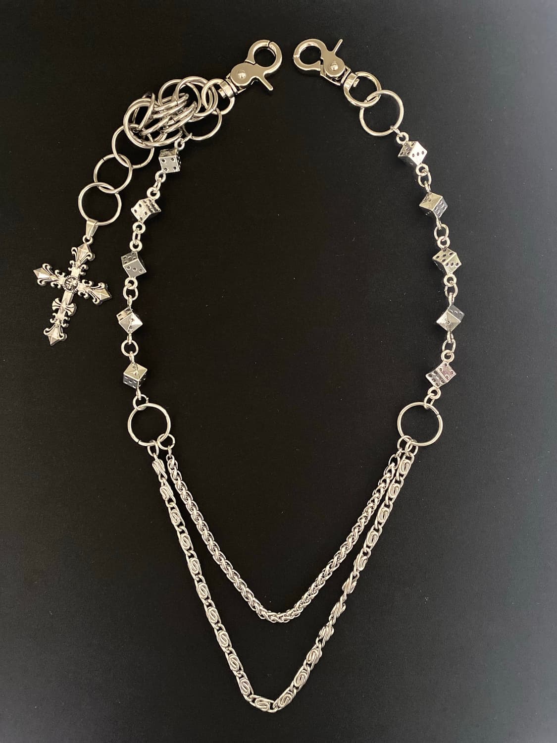 멀티링 크로스 다이스 팬츠 체인 상품이미지1