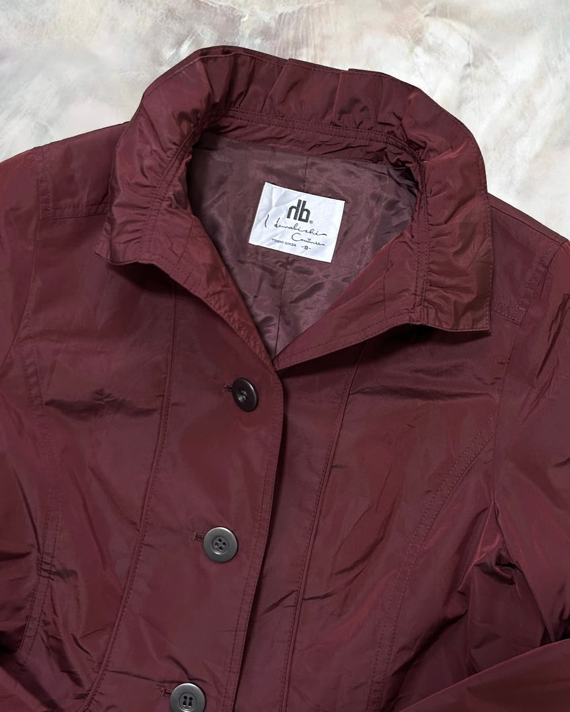 빈티지 폴리 버건디 자켓  상품이미지2