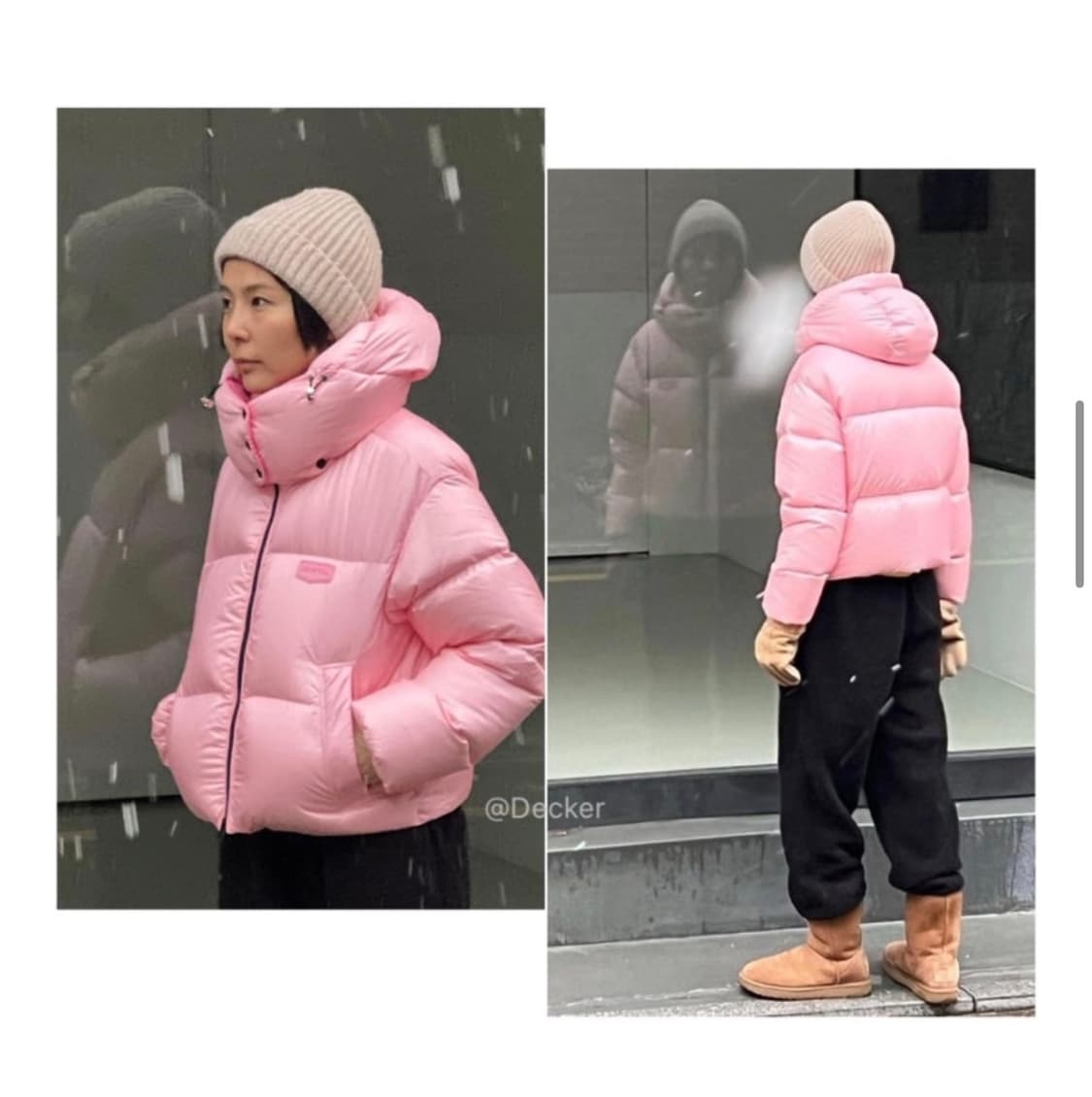 듀베디카 디아데마 블랙 크롭 패딩 IT42 상품이미지4