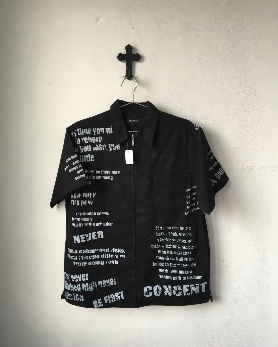 Lettering printing shirt 상품이미지2