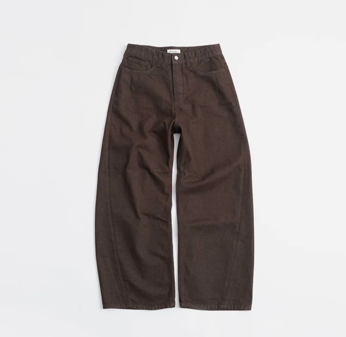 999휴머니티 커브드 플리츠 데님 (모카 브라운) 상품이미지1