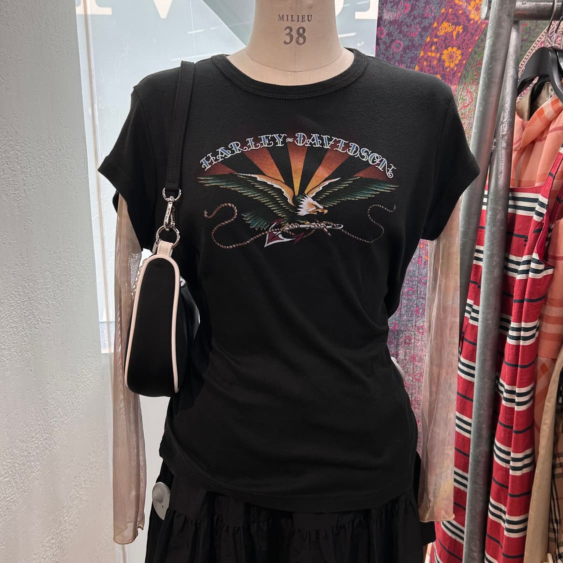 Harley Davidson y2k Tattoo T-Shirts 상품이미지2
