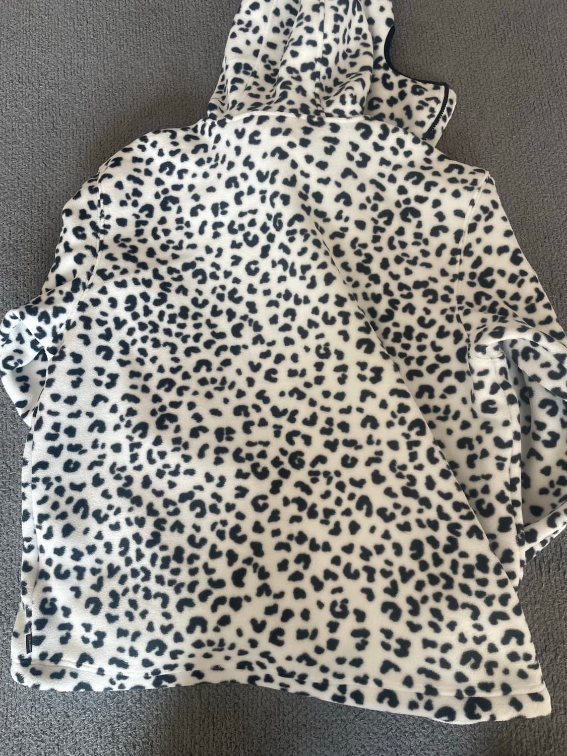 (새상품) 슈프림 폴라텍 페이스마스크 하프 집 후드 레오파드 상품이미지3