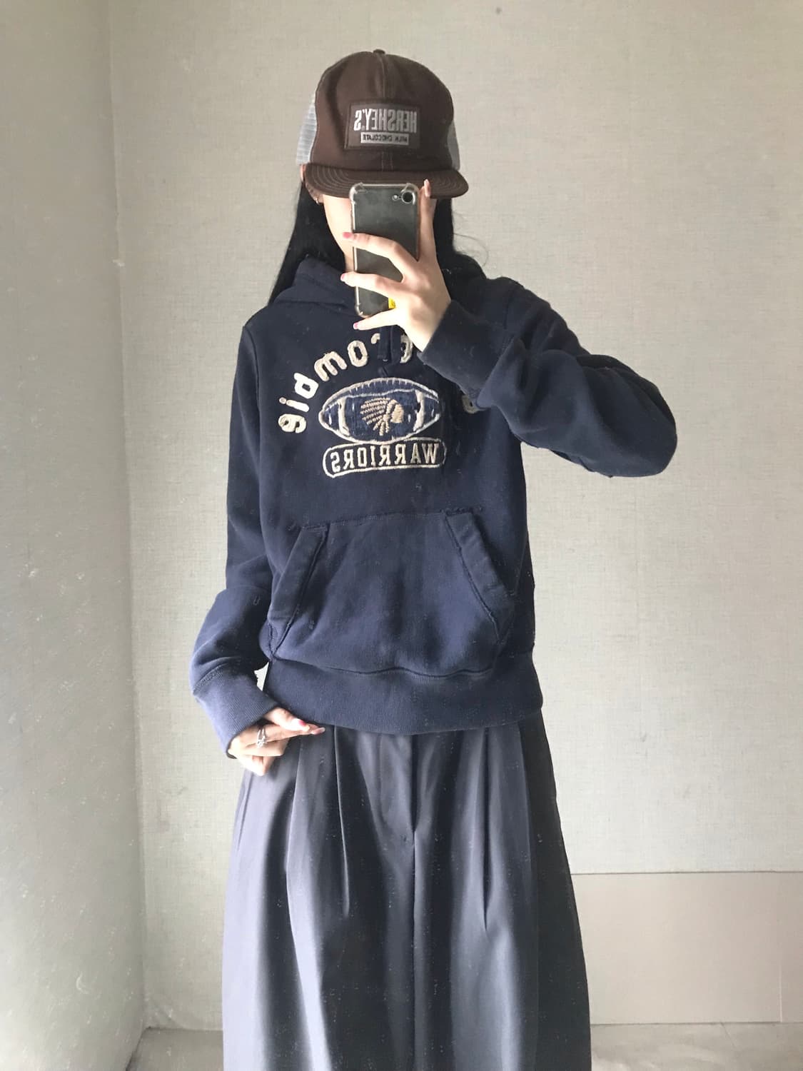 아베크롬비 네이비 후드티 상품이미지5