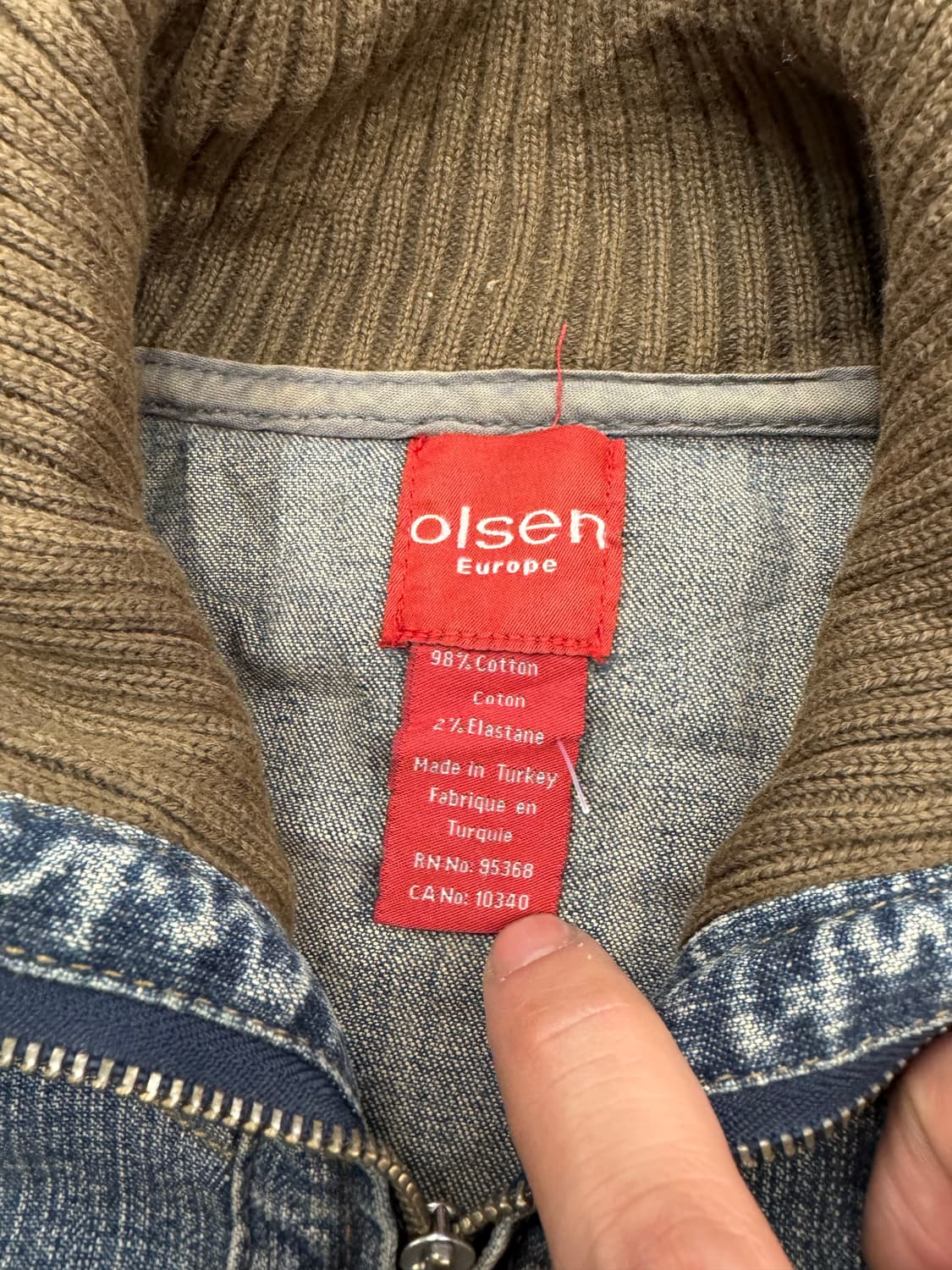 American Vintage 여성 니트 데님 지업자켓 상품이미지3