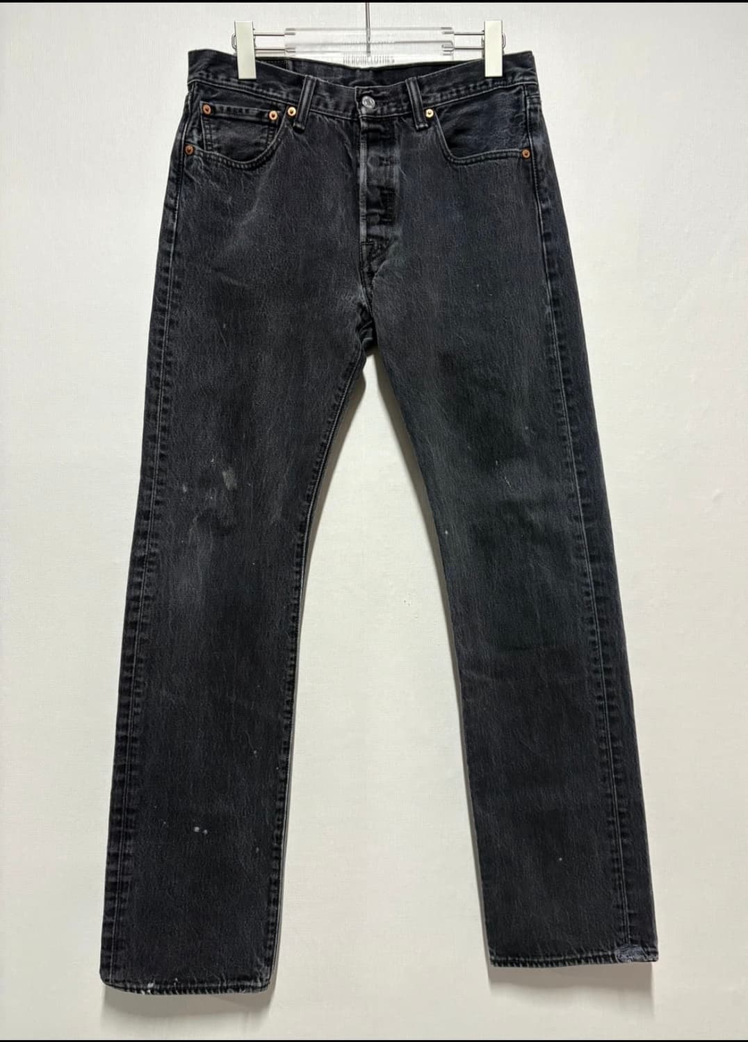 [32x34] Levis 501 Denim Pants Black 상품이미지1