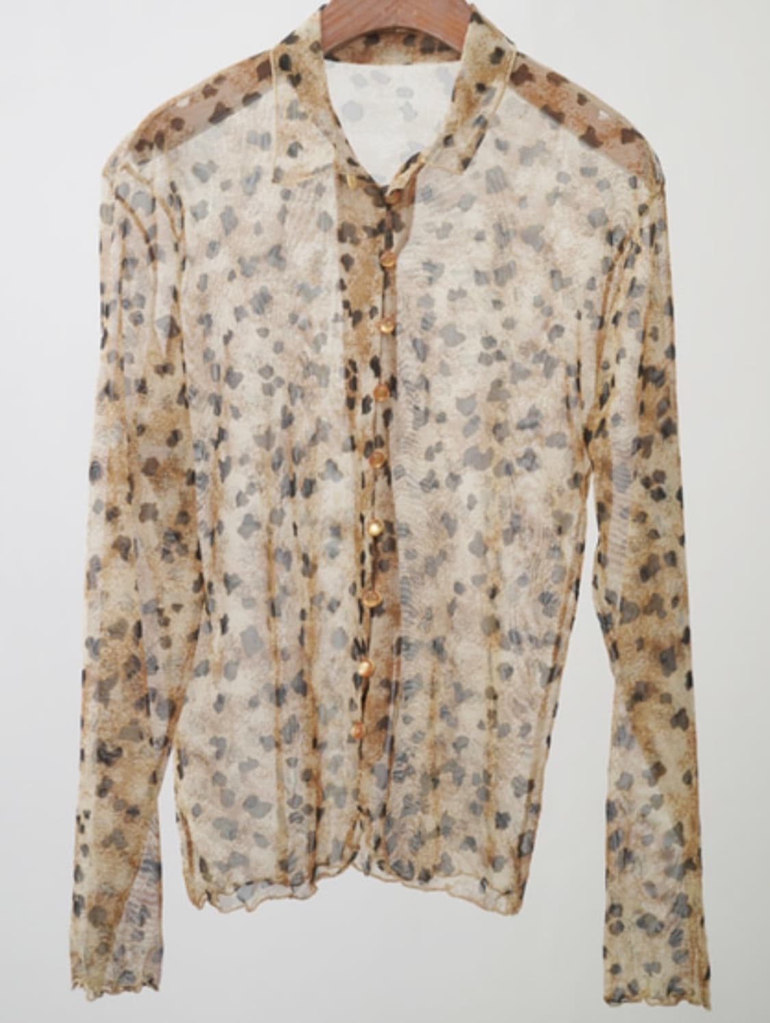 vintage women's leopard shirts 상품이미지1