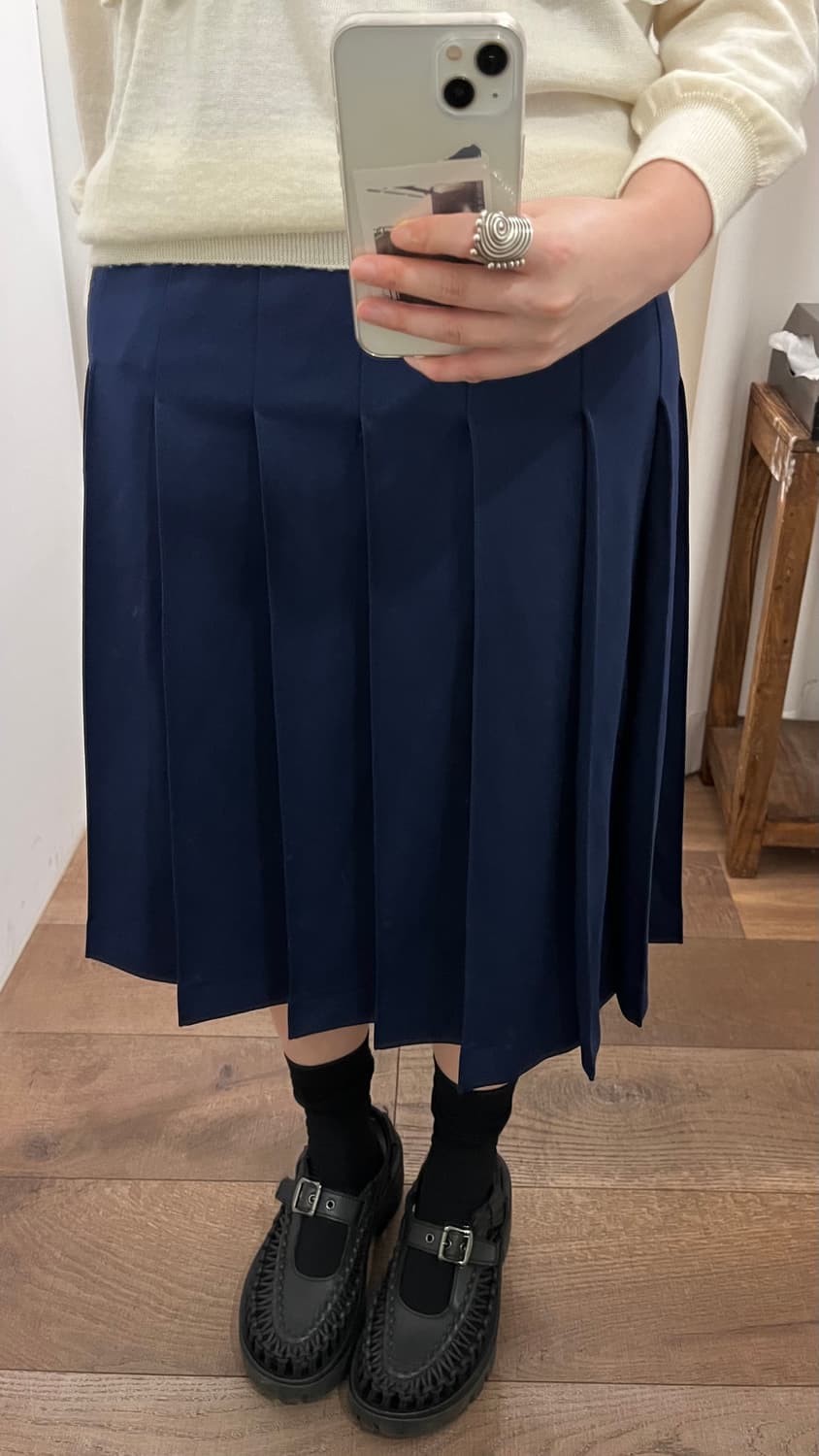Logo Pleats Skirt 상품이미지8