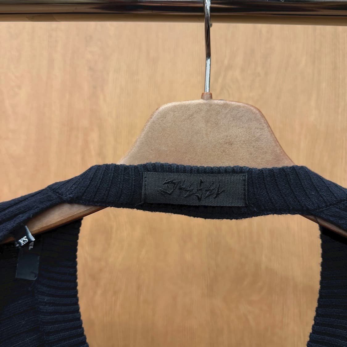 디젤 니트 원피스 백 오픈 스트랩 타이 디테일 디테일 슬림핏 블랙 상품이미지6