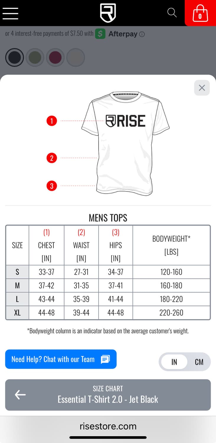 라이즈 에센셜 티셔츠 S 상품이미지6